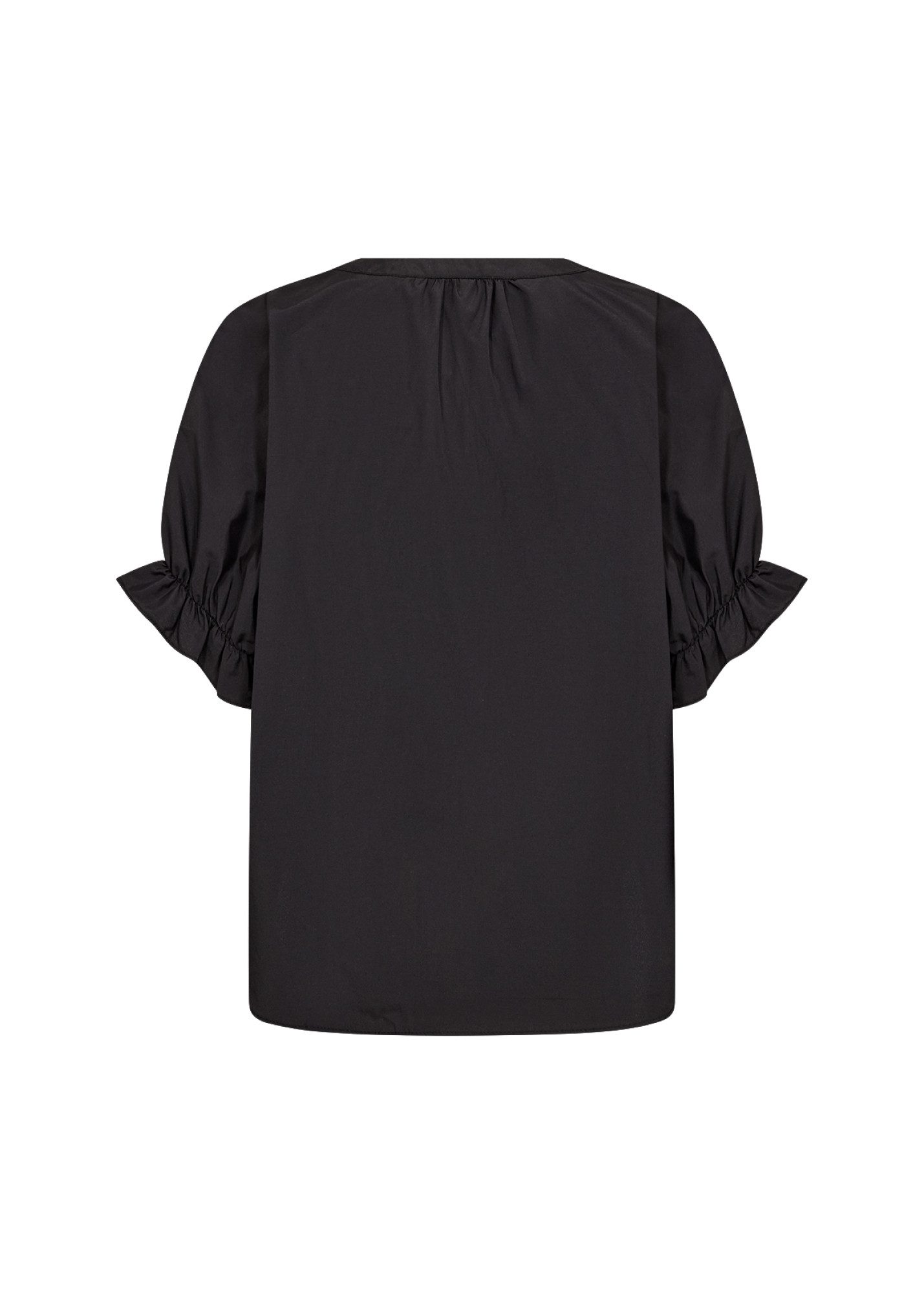 soyaconcept Langarmbluse SC-NETTI 125 - Kurzarmbluse mit Raffärmeln - Bluse Damen