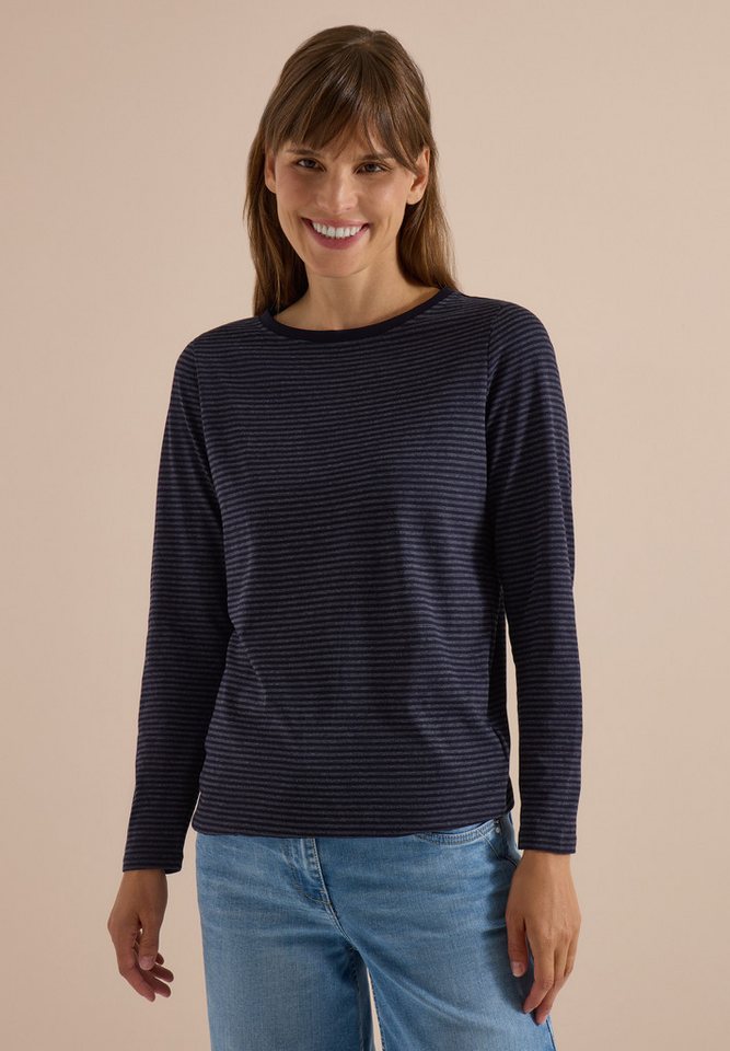 CECIL Langarmshirt im soften Baumwoll-Mix