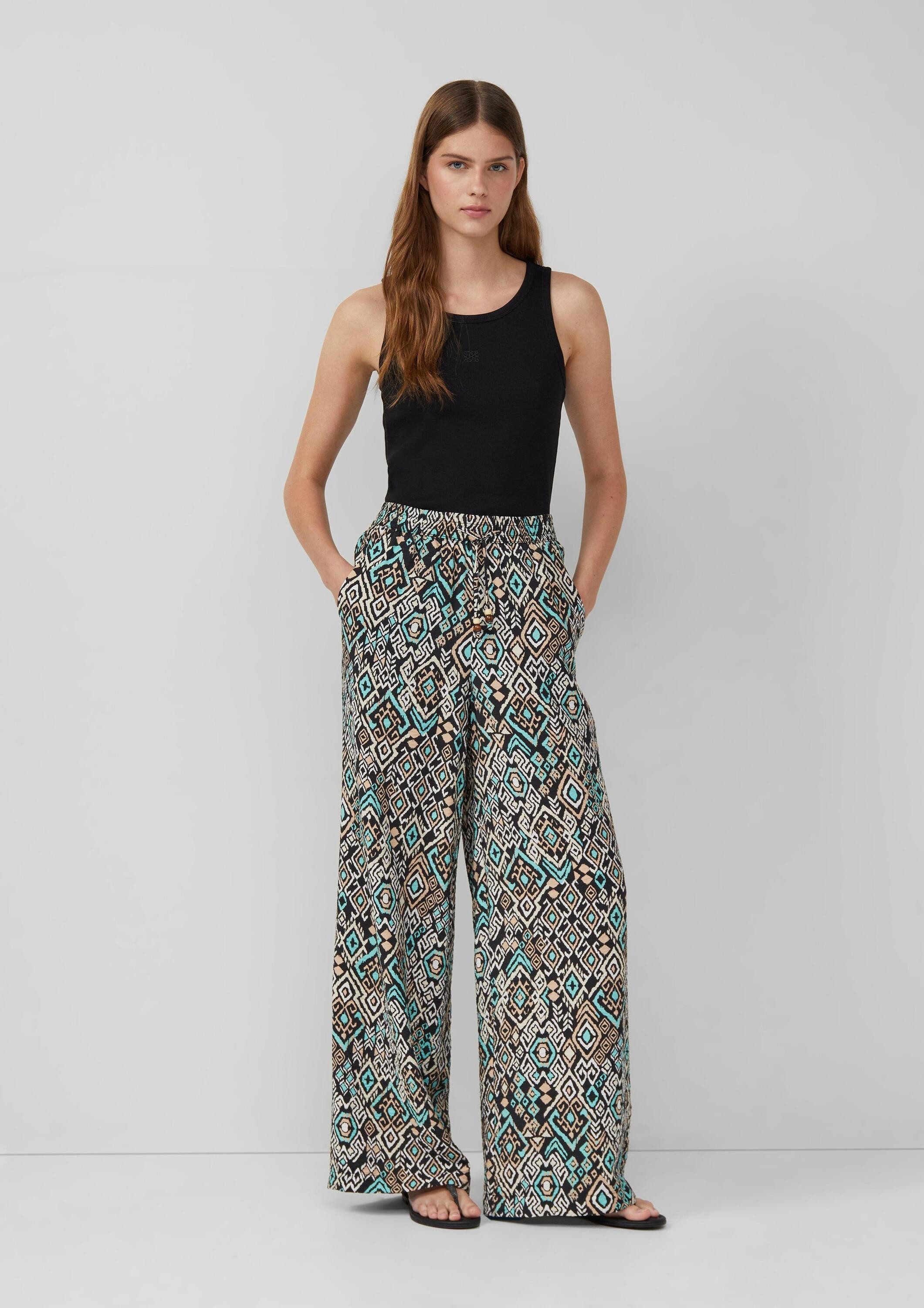s.Oliver Chinos Hose Wide-Leg-Hose im Relaxed Fit aus Viskosemix günstig online kaufen