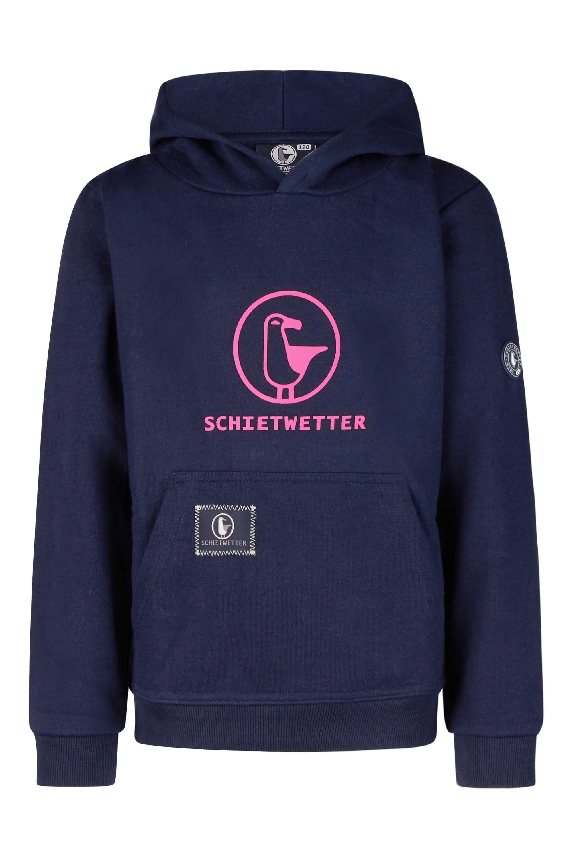 Schietwetter Kapuzenpullover Unisex bequem, kuschelig, weich navy/pink