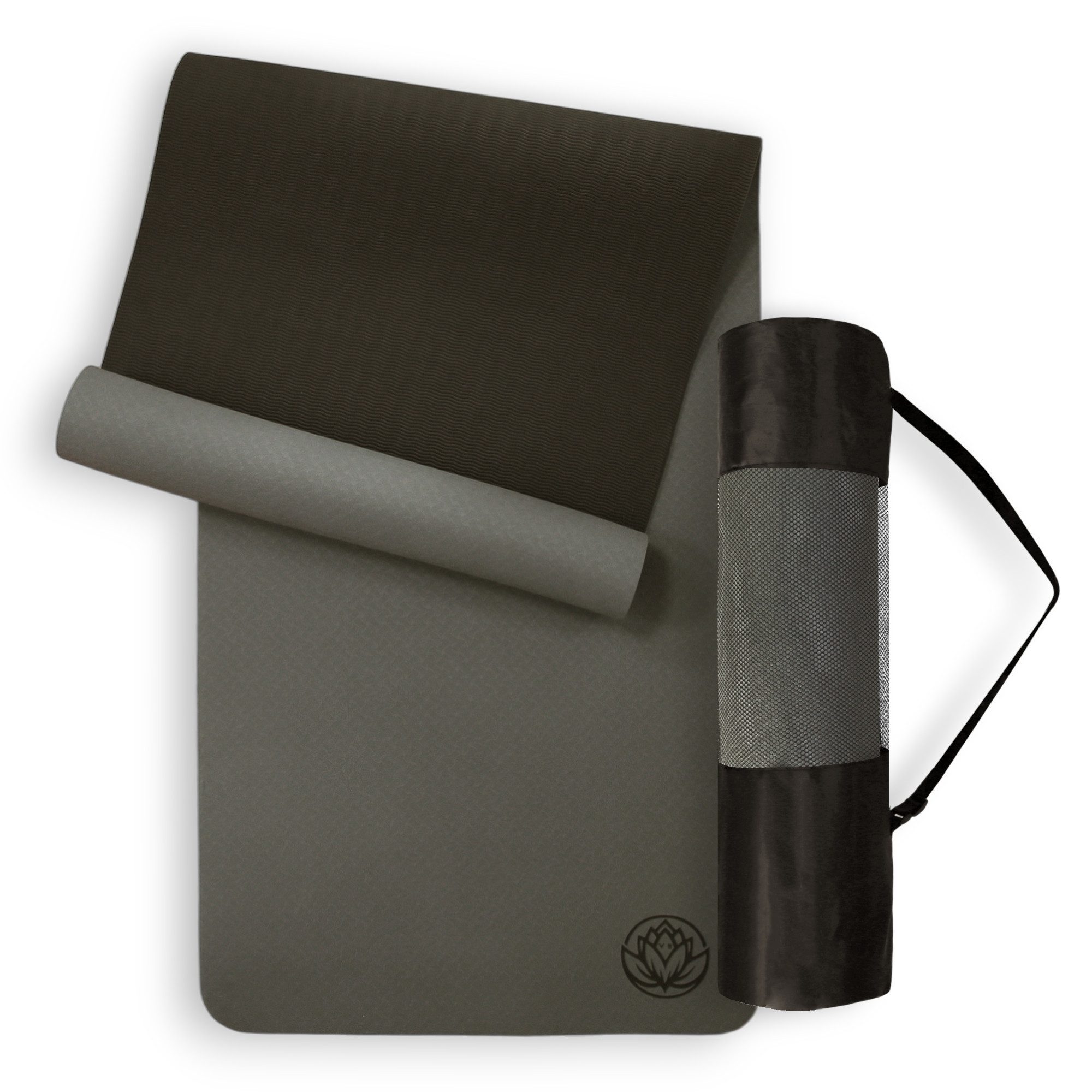 VonBueren Yogamatte rutschhemmend ca. 183x61cm Yoga Matte Pilates-Gymnastikmatte, rutschhemmende Oberfläche, inklusive Transporttasche