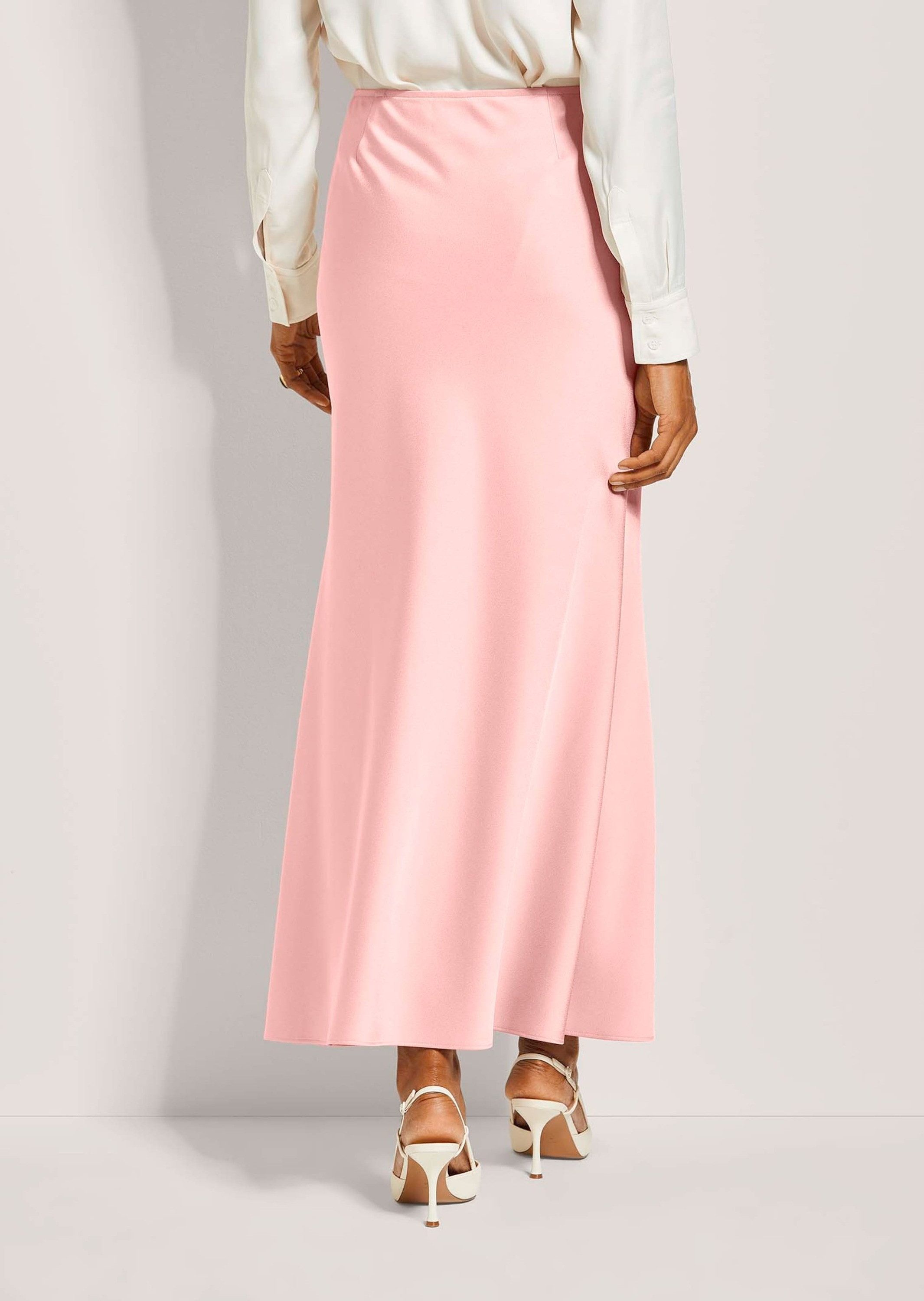 MADELEINE Maxirock Eleganter Maxirock für festliche Anlässe Rock aus zart schimmerndem Satin in Fishtail-Form