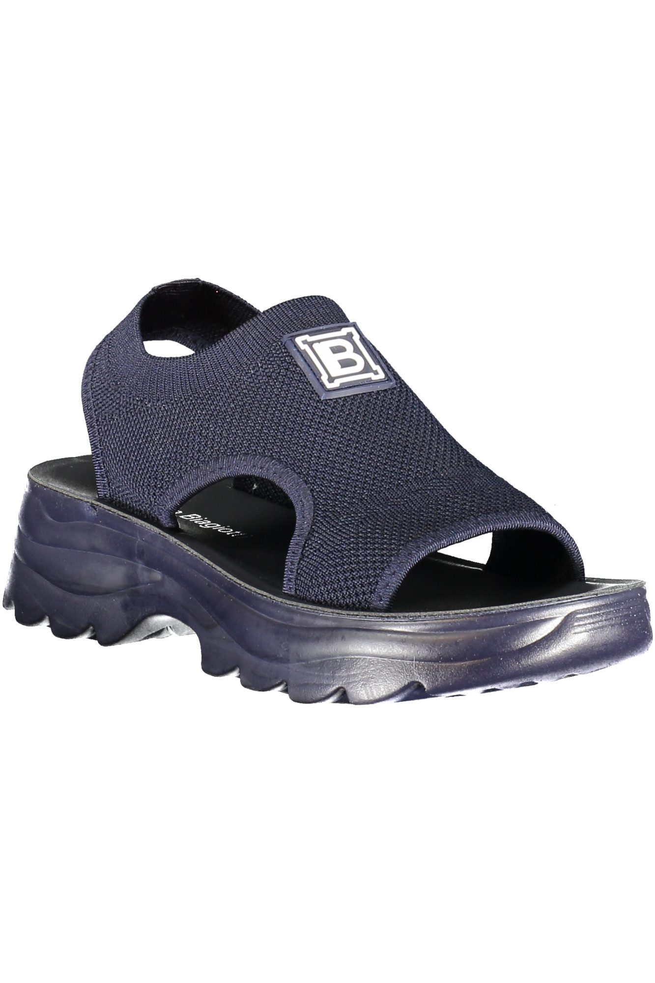 Laura Biagiotti Zehentrenner Elegante Damensandalen Blau mit Elastischem