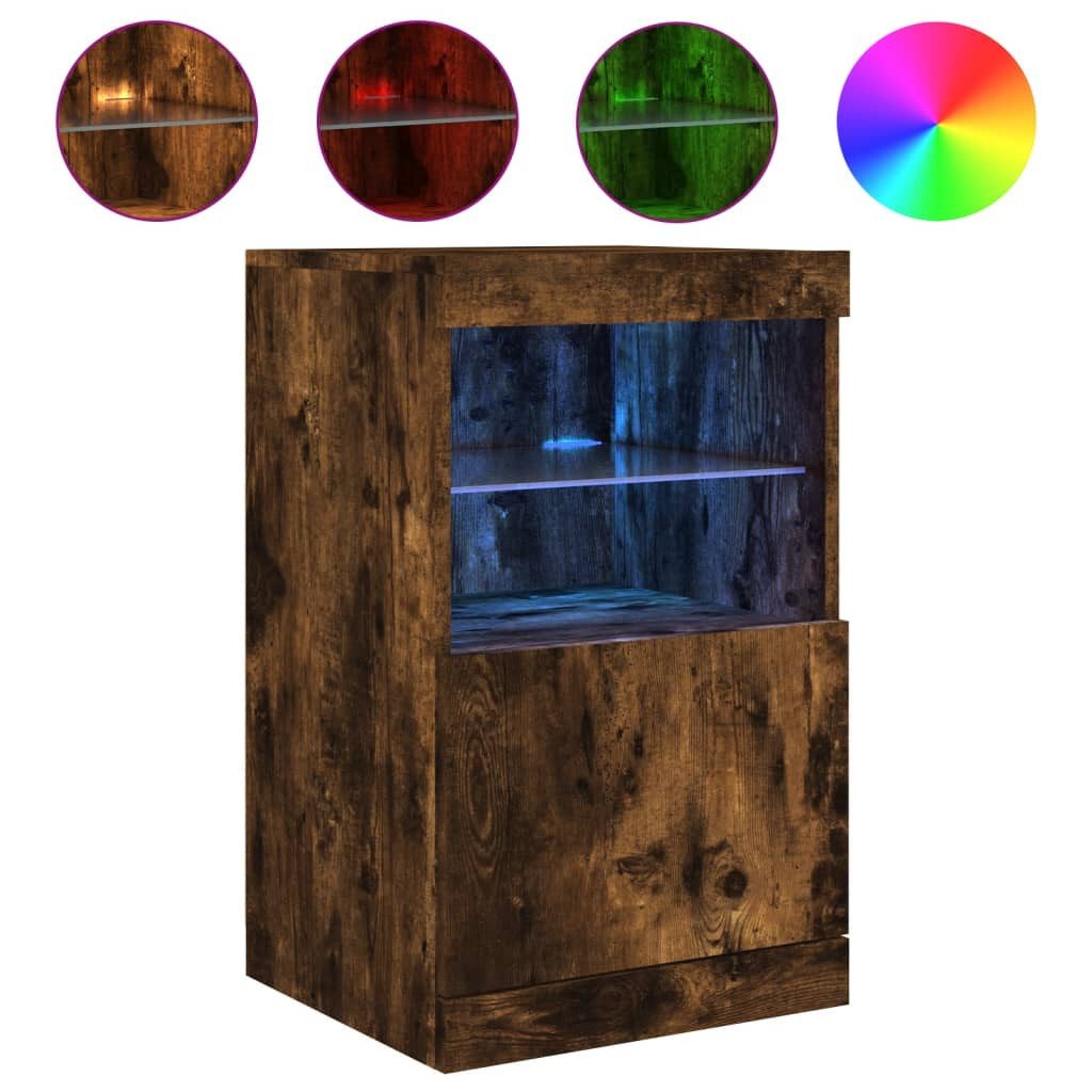 vidaXL Sideboard Sideboard mit LED-Leuchten Räuchereiche günstig online kaufen