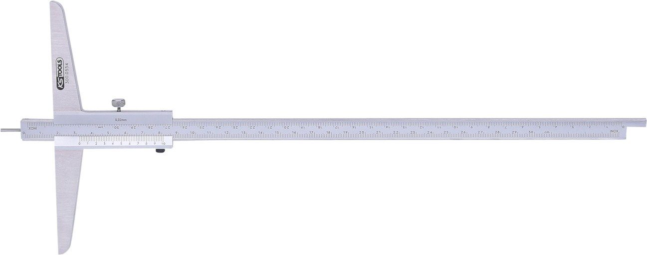 KS Tools Schieber KS Tools 300.0554 Tiefenmessschieber mit Messstift, 0-300mm