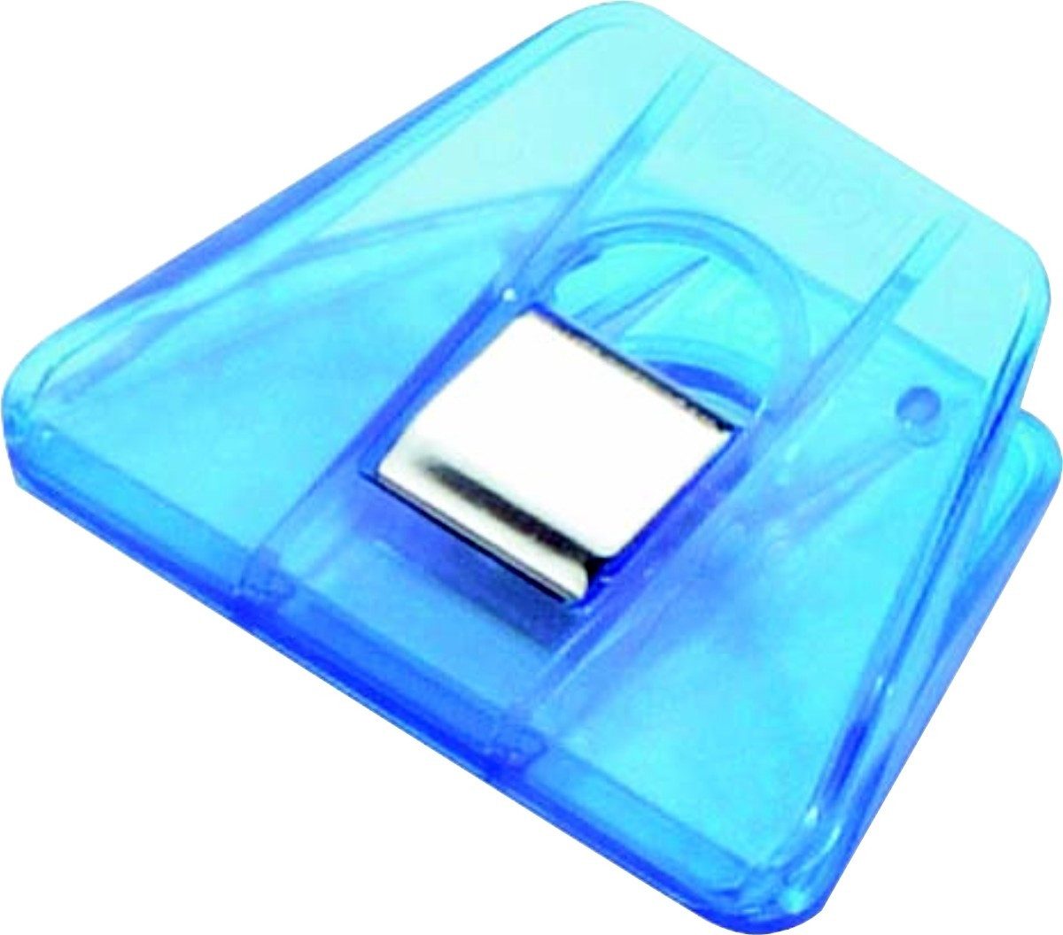 Büroklammer Briefklemmer Signal 2 70x50mm kristallblau (10 Stück)