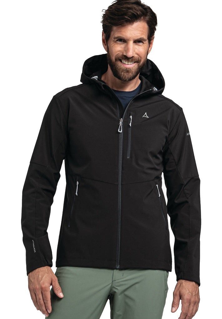 Softshelljacke Tonion (winddicht, atmungsaktiv) schwarz Herren