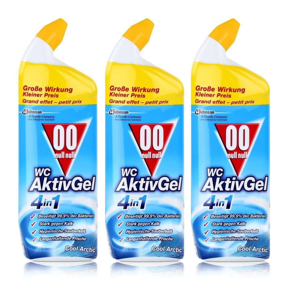 00 null null WC Aktiv Gel 4in1 Cool Arctic 750 ml - Stark gegen Kalk (WC-Reiniger
