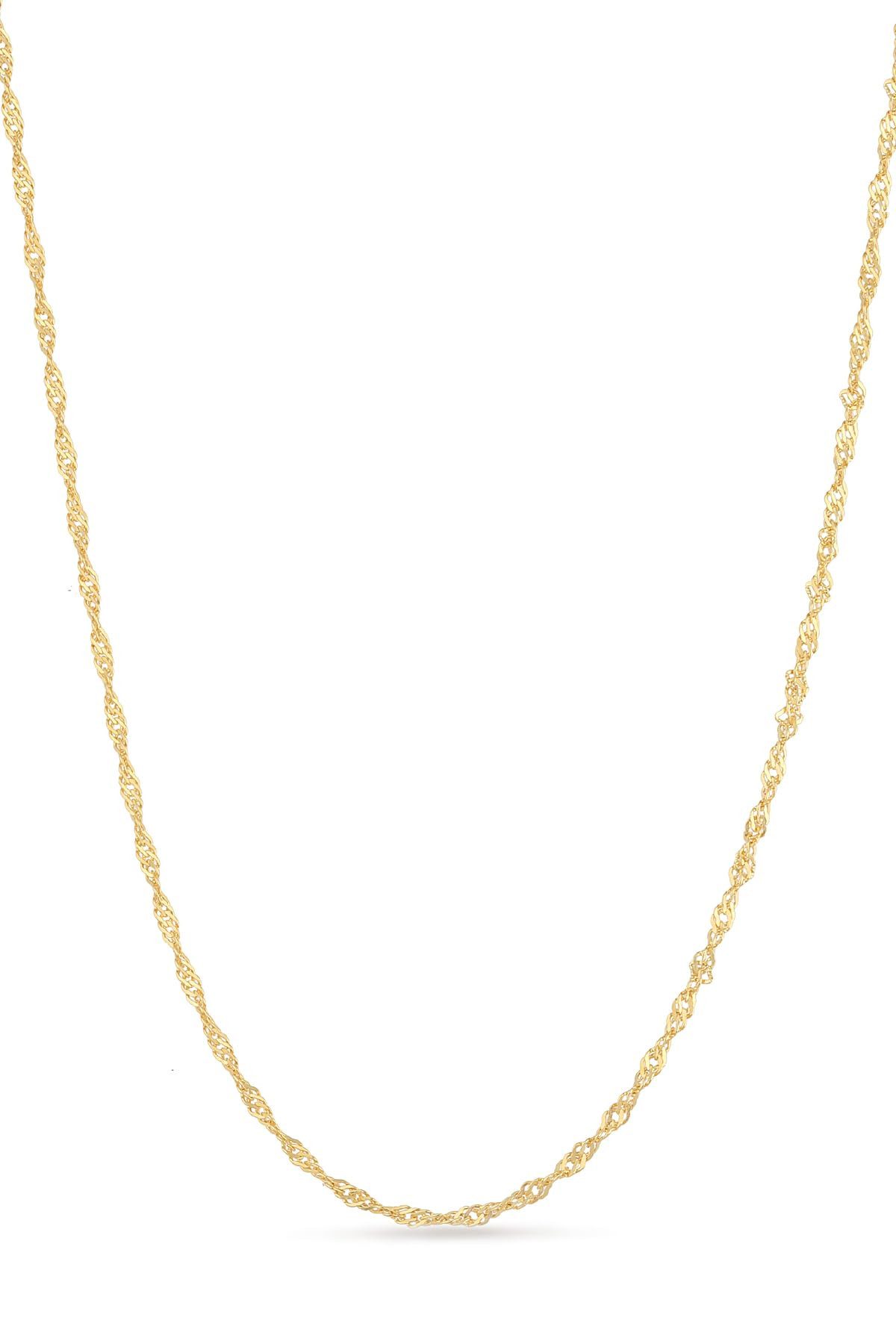 Einzelstück Silberkette Halskette Singapurkette 925 Sterling Silber minimal günstig online kaufen