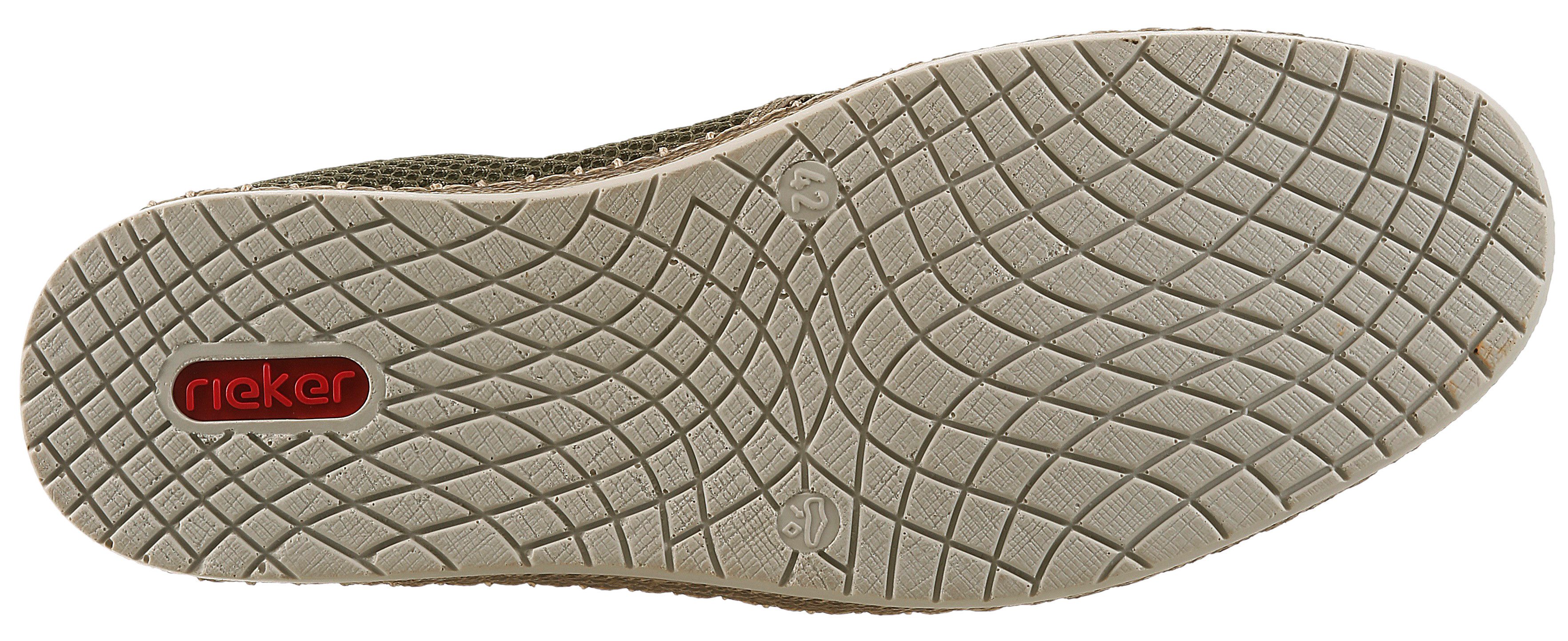 Rieker Espadrille mit luftdurchlässiger Perforation