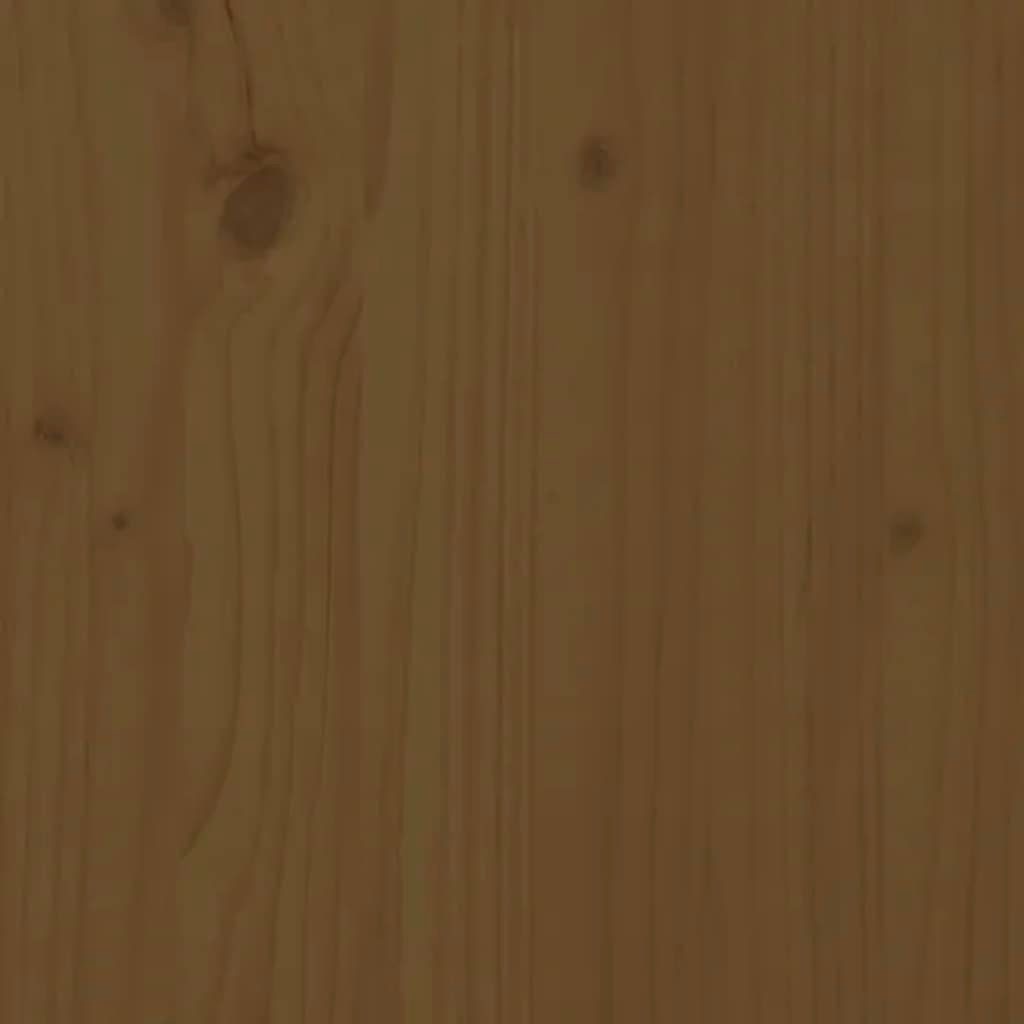 Konsolentisch (1-St) | Kiefer Massivholz Beistelltisch 70x35x75 Honigbraun cm Honigbraun vidaXL Honigbraun