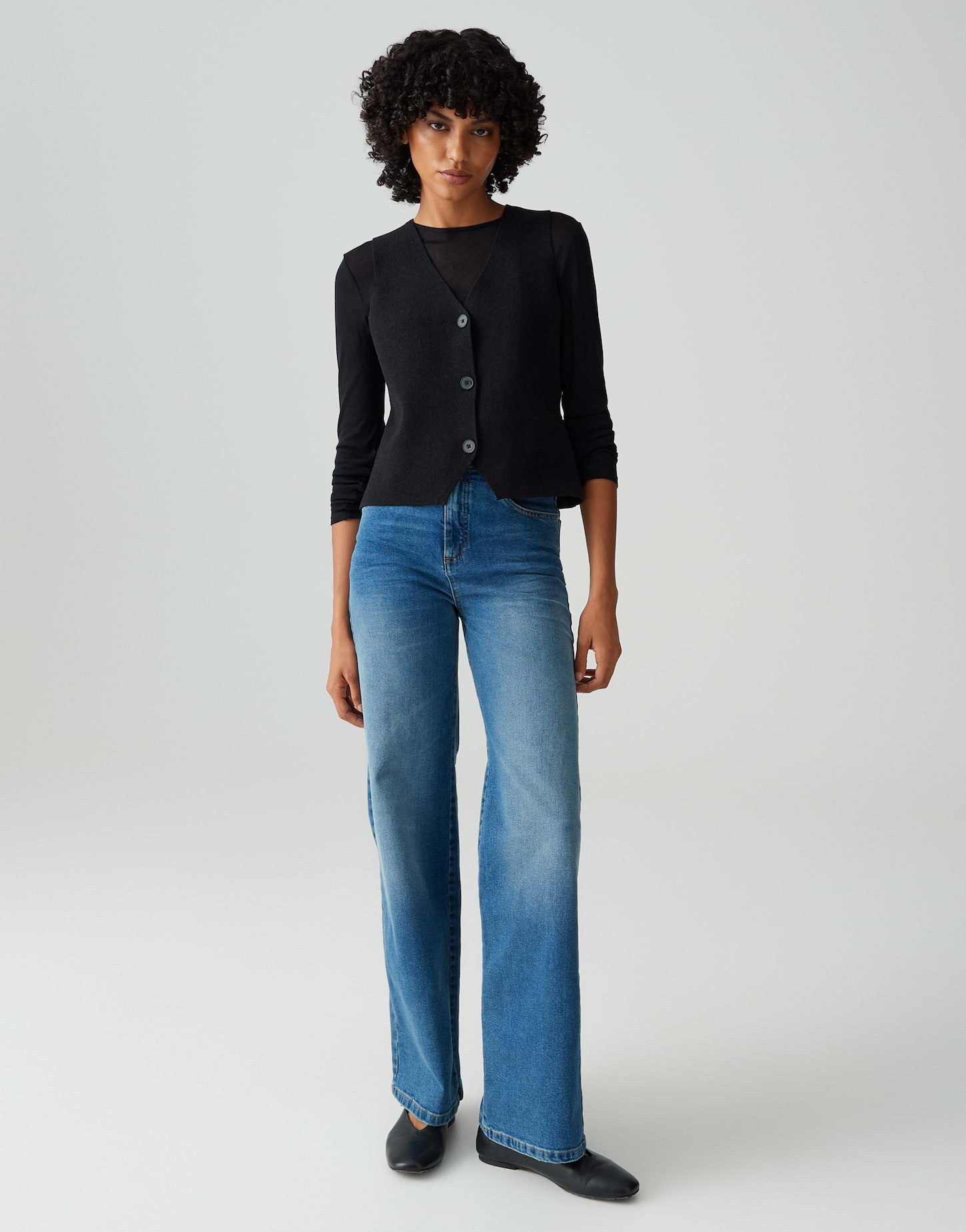 OPUS Strickweste DIFORA Slim aus Milano Strick