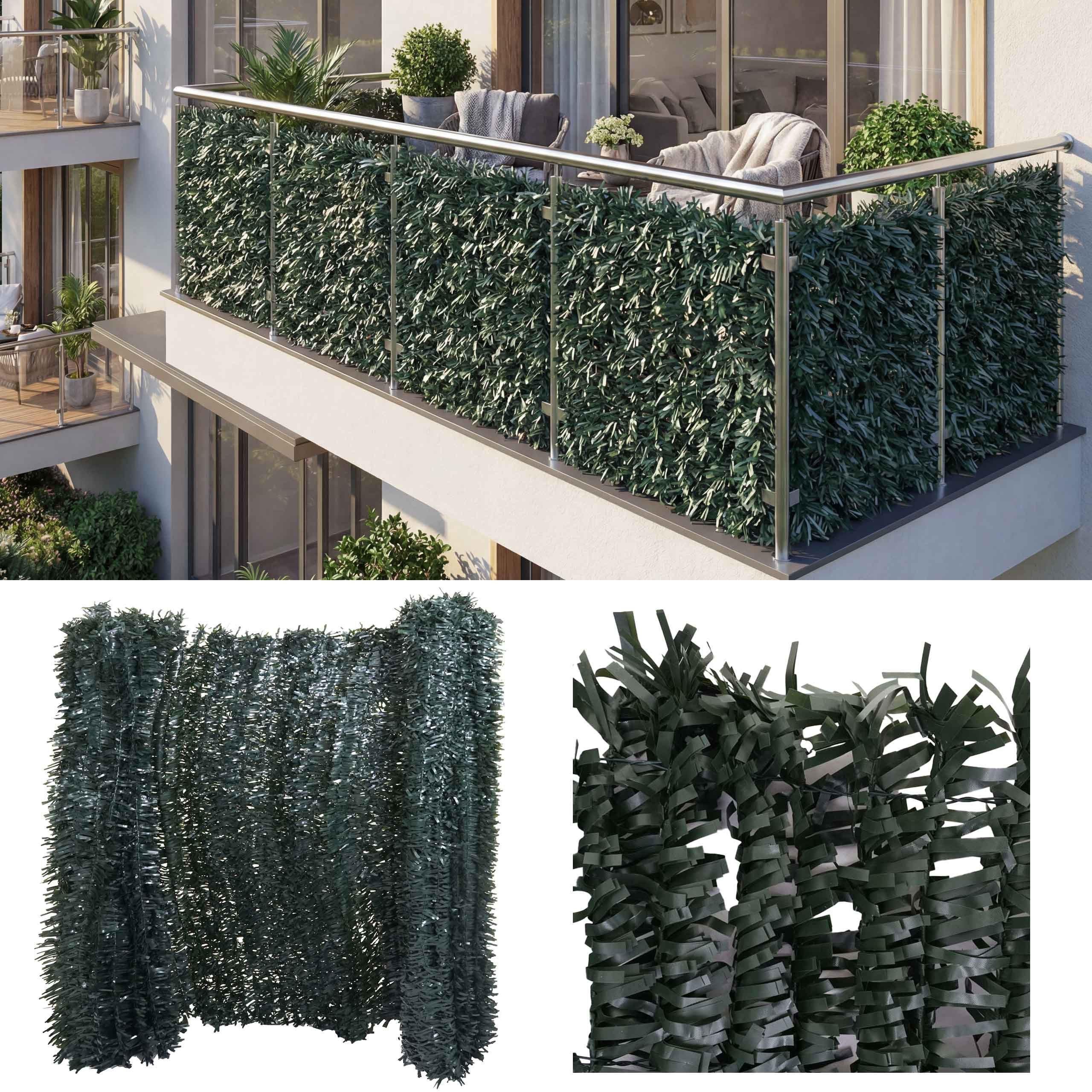 MCW Sichtschutzbefestigung N77, Balkon, Innen- und Außenbereich, witterungsbeständig, Innen- und Außenbereich, inklusive Kabelbinder