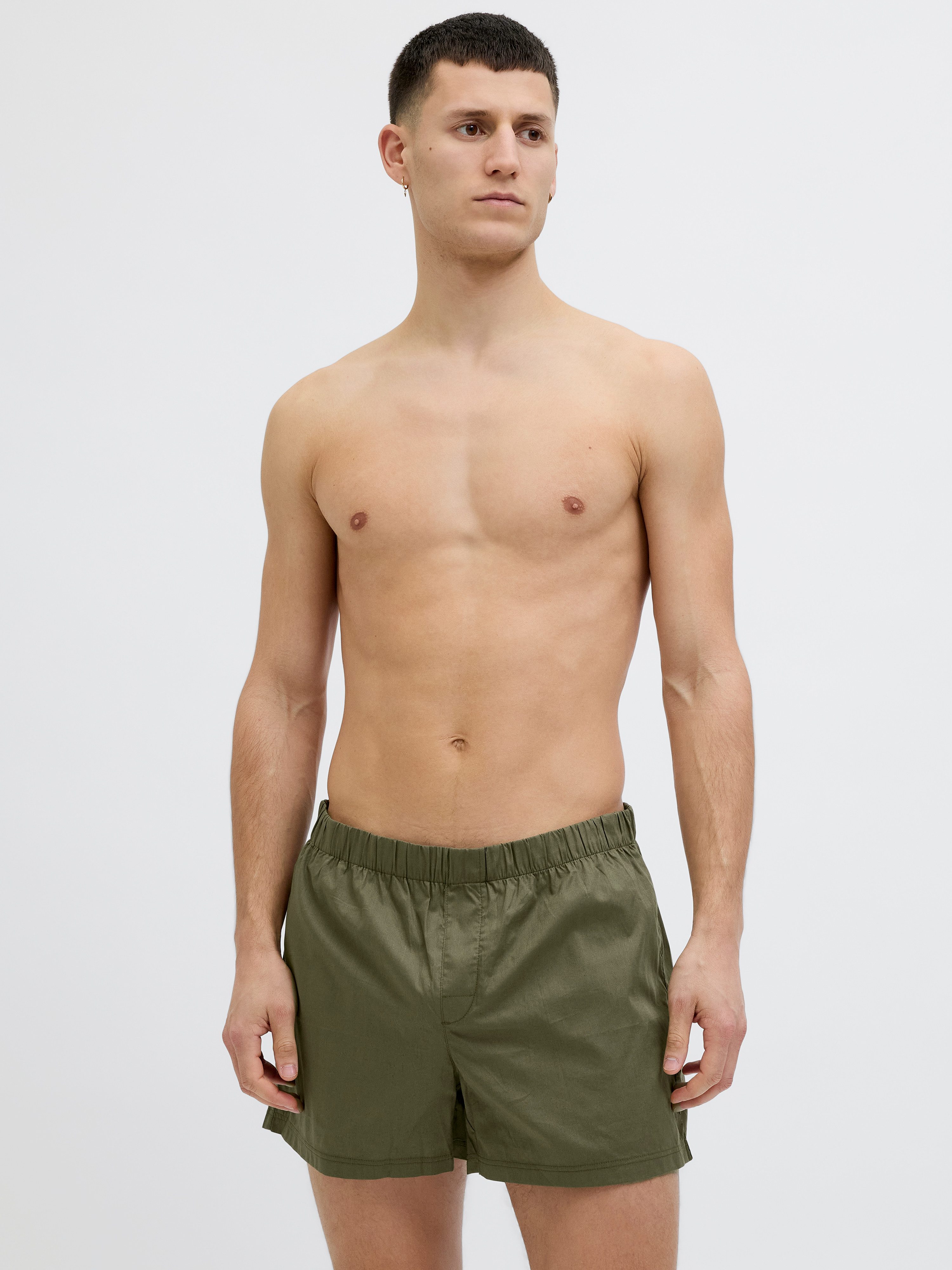 Jack & Jones Boxershorts JACMILANO WOVEN BOXERS 3 PACK NOOS (Packung, 3-St) Baumwolle, elastisches Bündchen