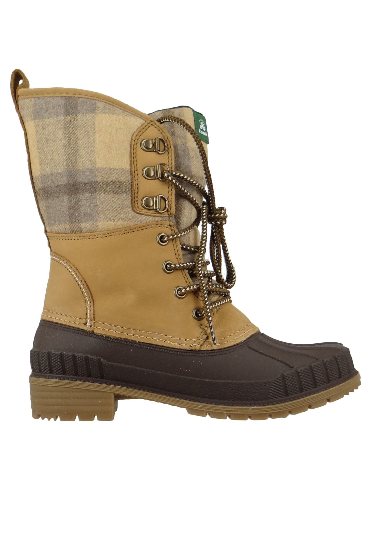 Kamik NK2186 Sienna 2 Waterproof TAN Plaid Stiefel
