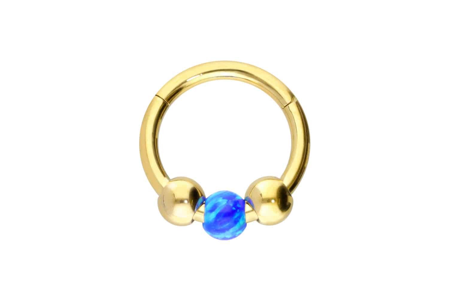 Farbe: Goldfarben + Opal: Dunkelblau