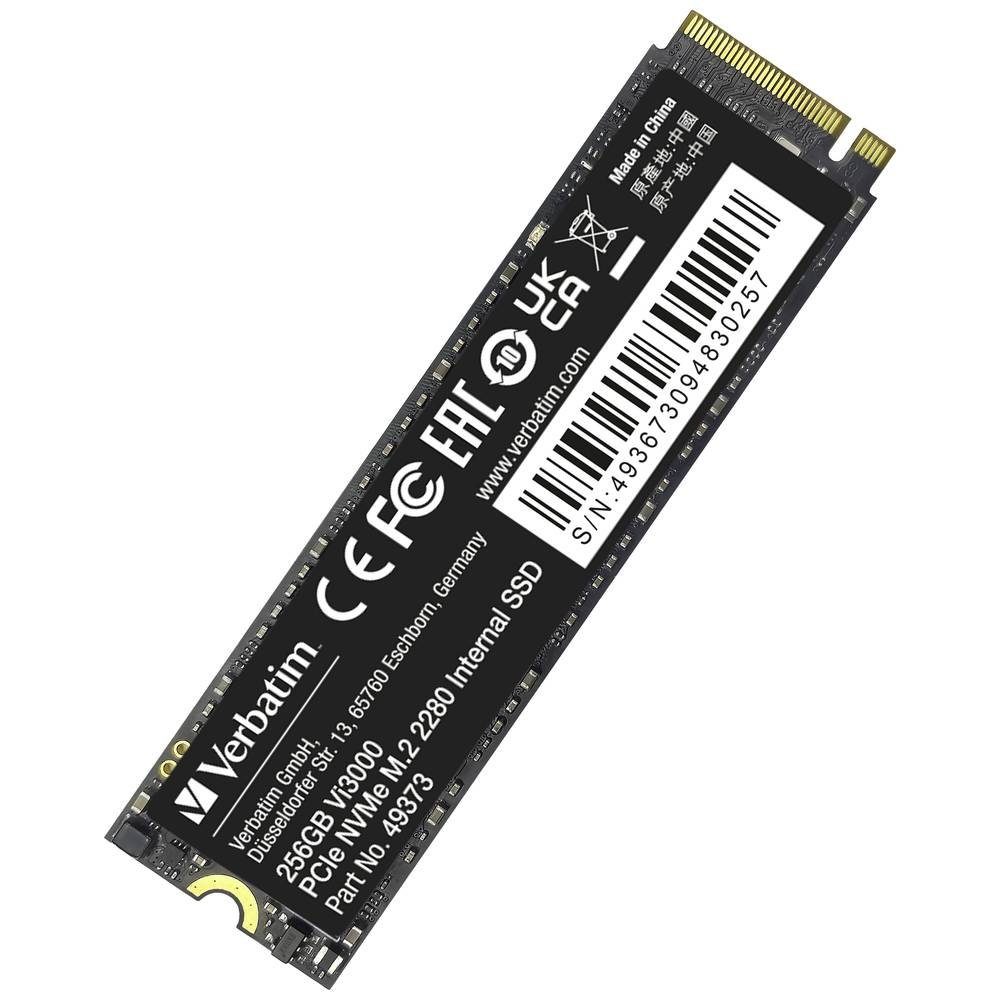 Verbatim PCIe NVMe™ M.2 SSD 256 GB 49373 SSHD-Hybrid-Festplatte, NVMe (NVM Express)