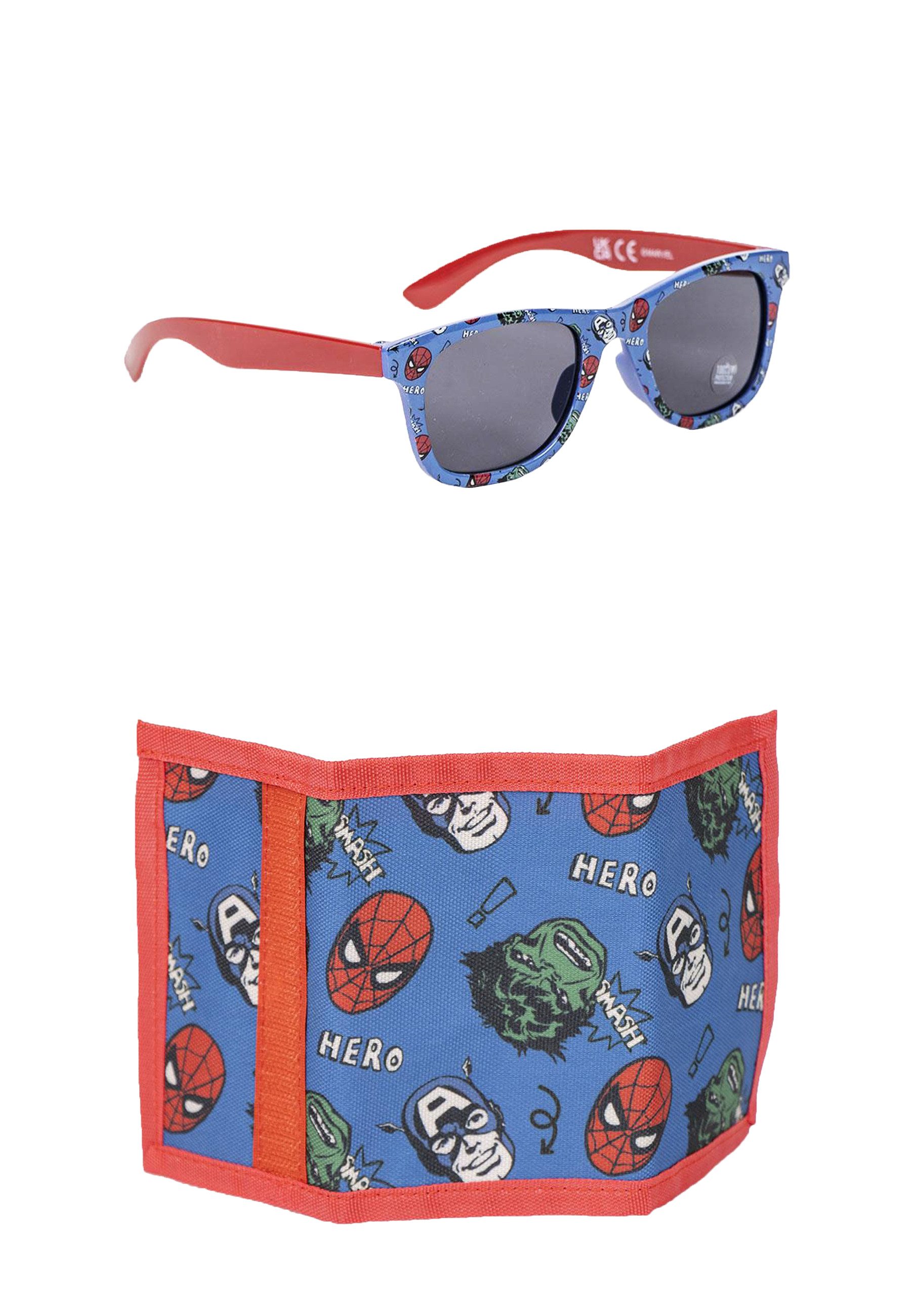 The AVENGERS Geldbörse Jungen Kinder Set Sonnenbrille Portemonnaie