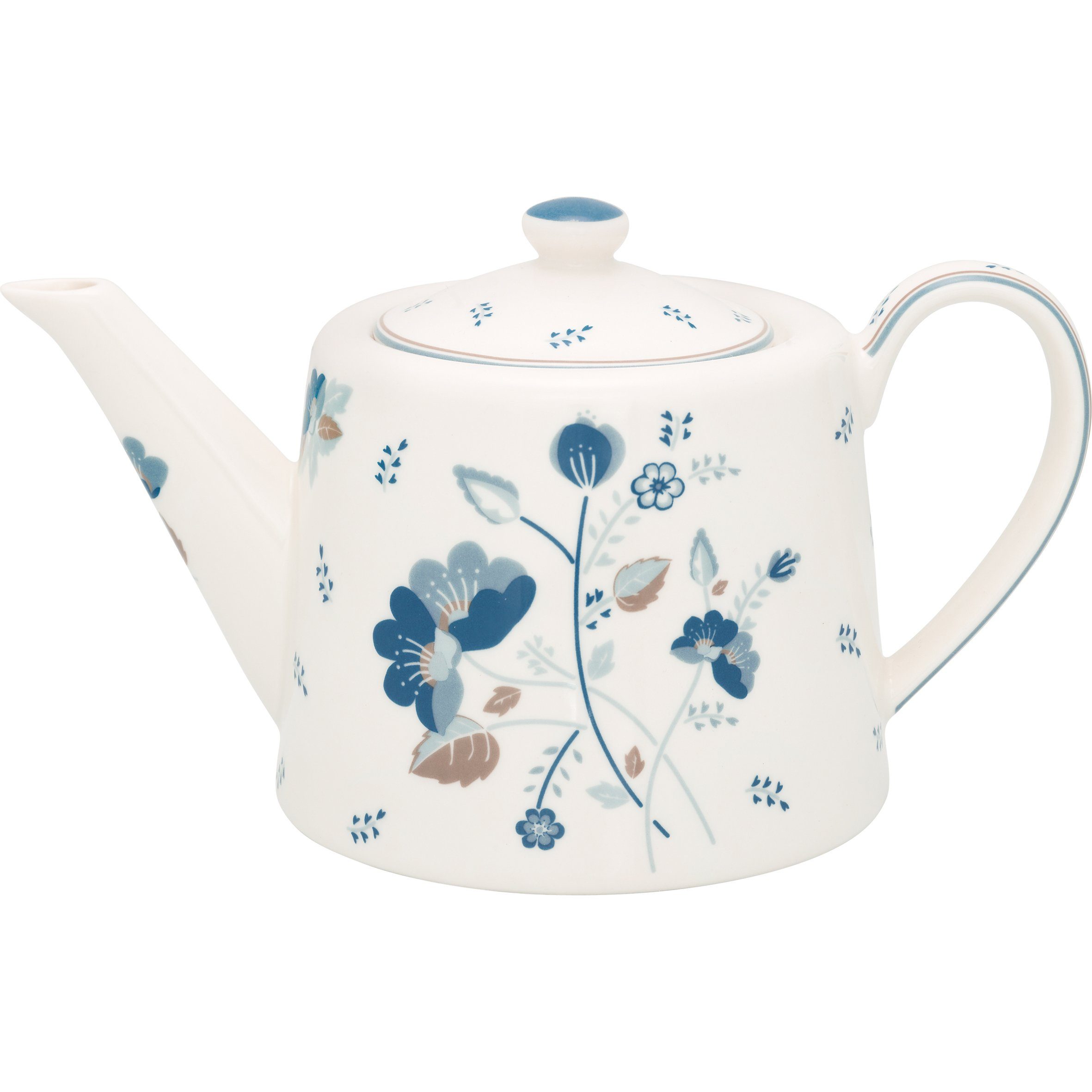 Teekanne Greengate Teekanne MOZY Weiß Blau 1 Liter