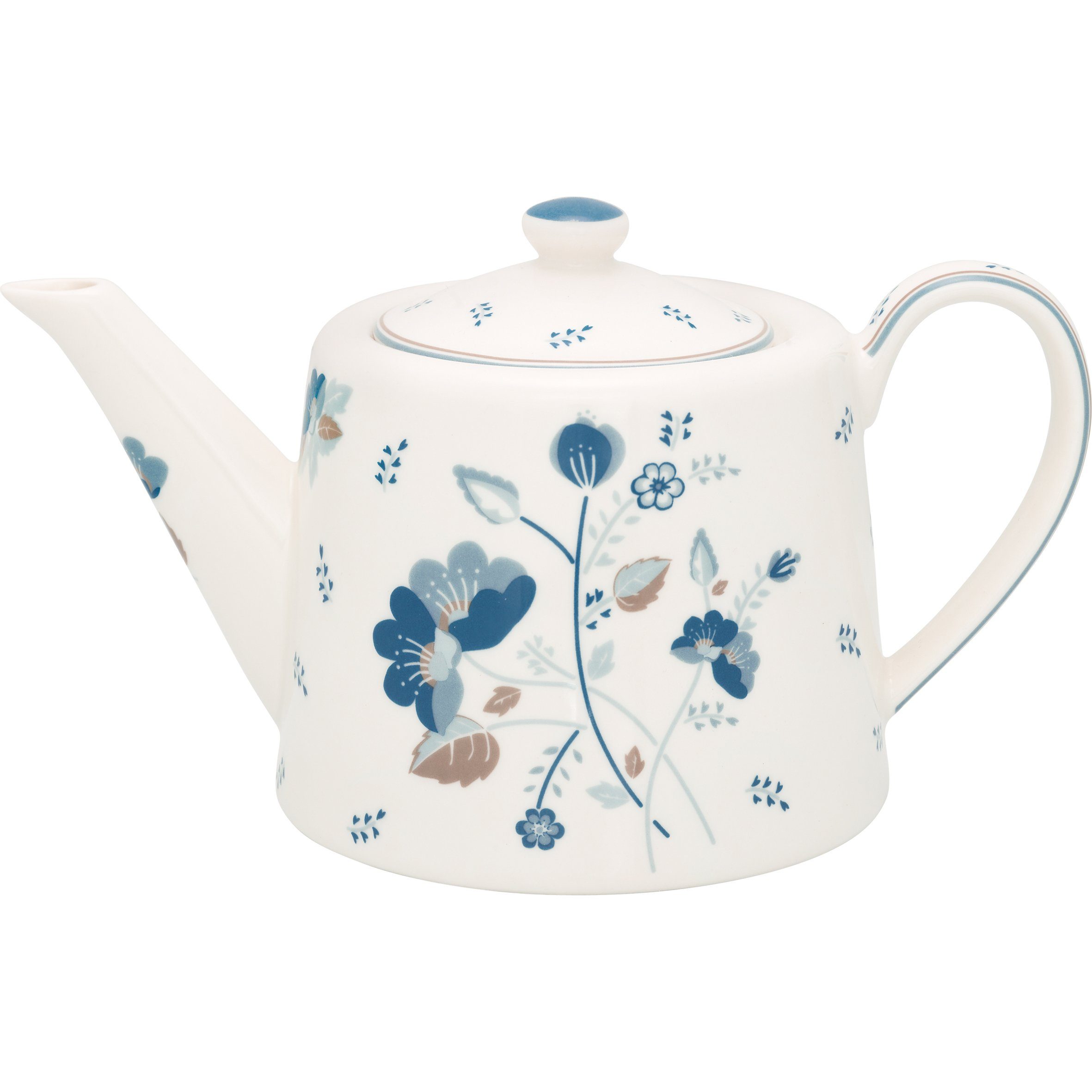 Greengate Teekanne Greengate Teekanne MOZY Weiß Blau 1 Liter