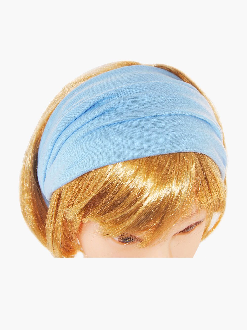 axy Haarband Damen Haarband Kopfband, Stirnband für Yoga und Sport Hairband Hellblau