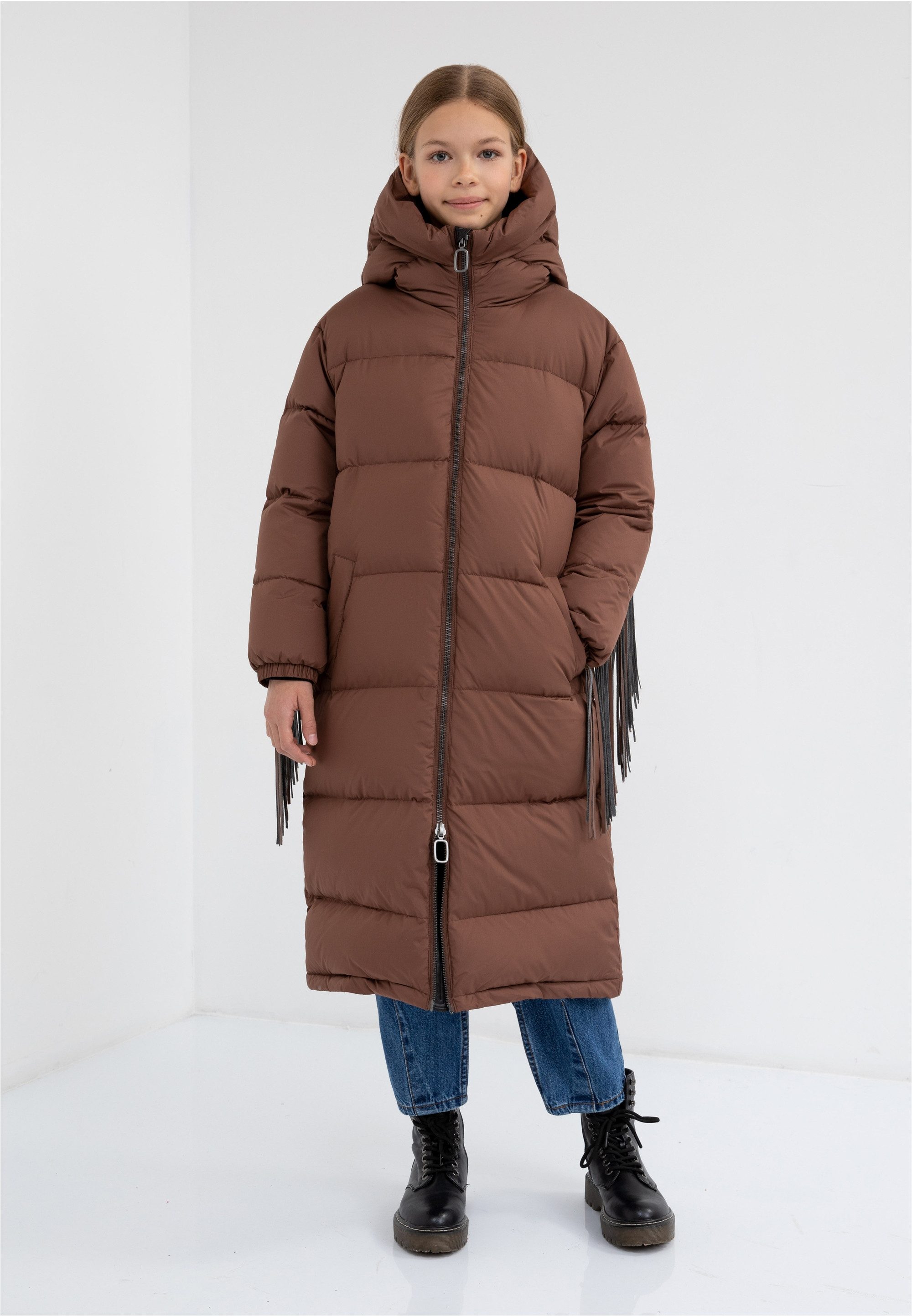 Gulliver Outdoorjacke Steppmantel mit trendigem Fransen-Besatz günstig online kaufen