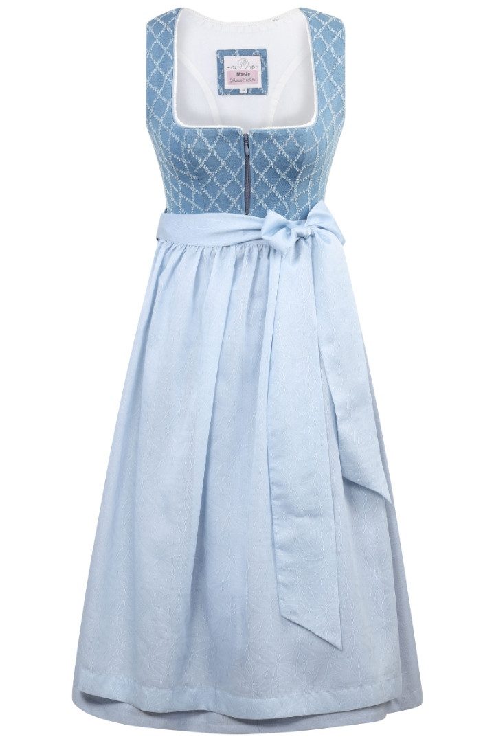 MarJo Dirndl Jeans Dirndl 2tlg. - NEBELBERG - himmelblau-eisblau – Bild 3 von 5