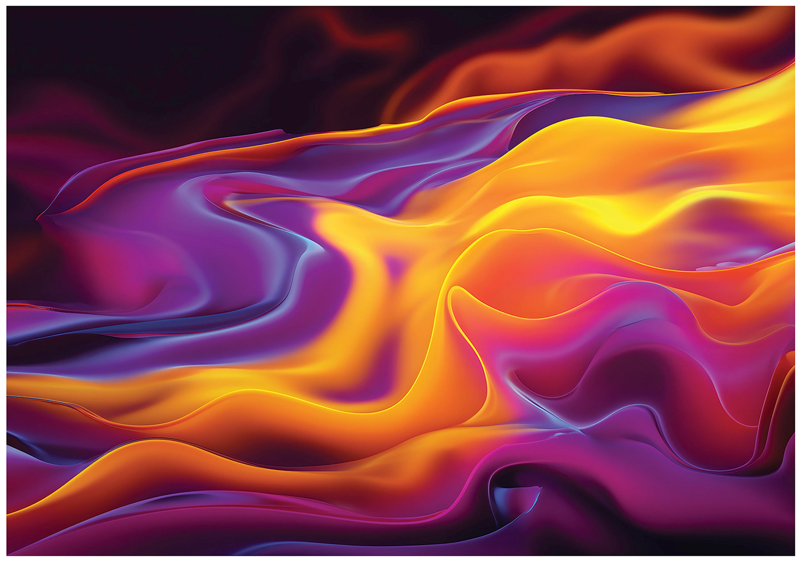 Wallarena Fototapete Abstrakt 3D - Mehrfarbig - Modern - Vlies - Schlafzimmer, glatt, (2 St), 100x70cm