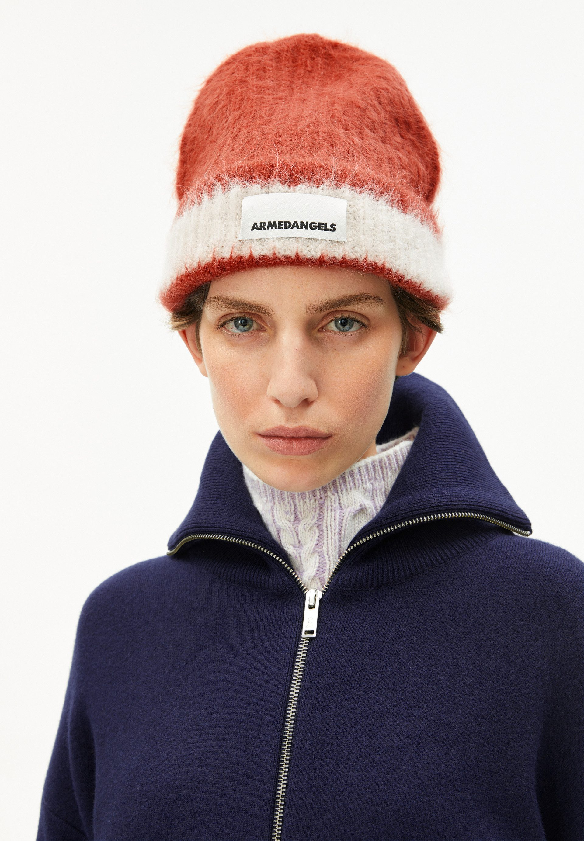 Armedangels Strickmütze JUPILAA STRIPED UN-WASTED Unisex