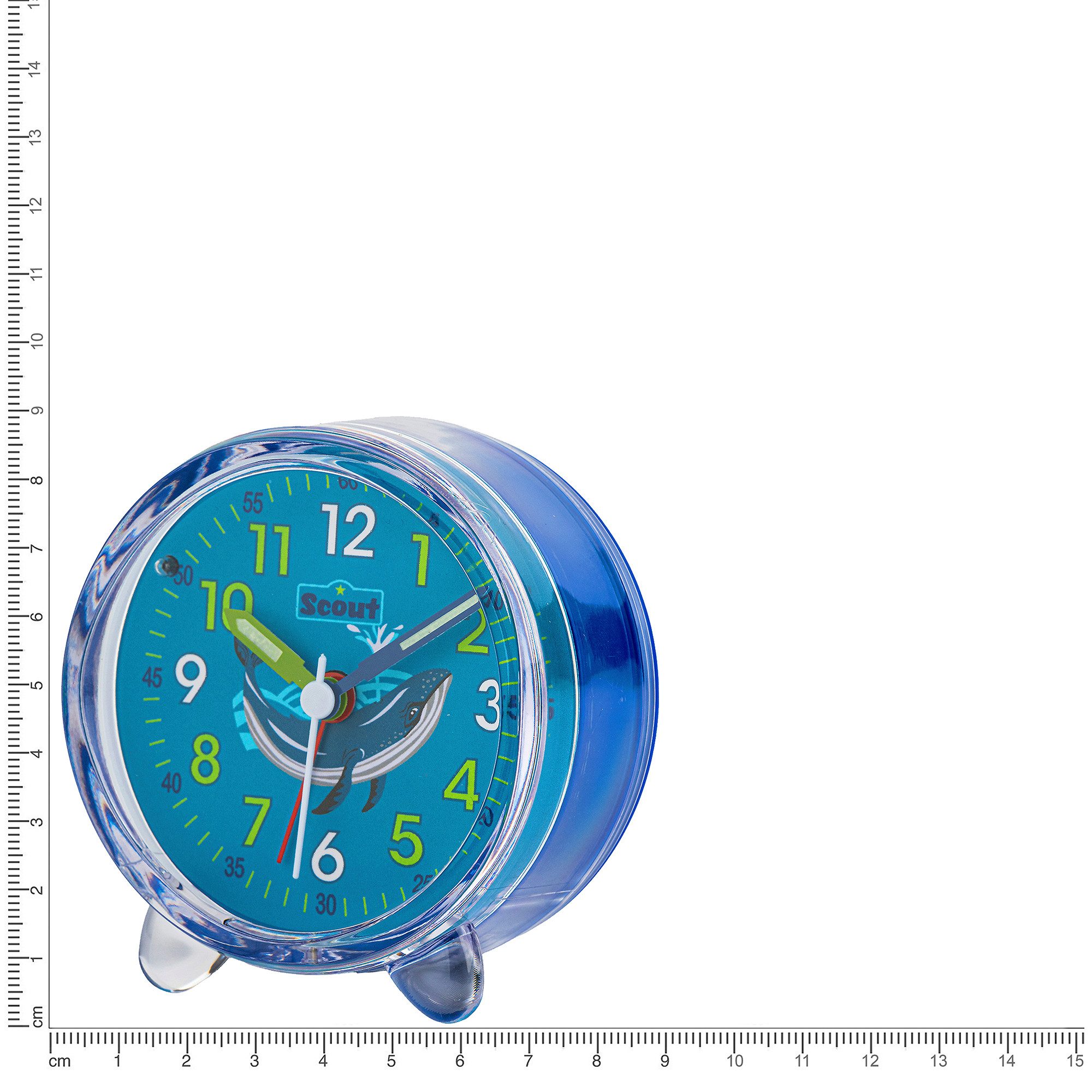 Scout Kinderwecker Favorit Quarzwecker, Geschenkidee, Kinderzimmer, Jungen, Schulanfang, Wal – Bild 2 von 4