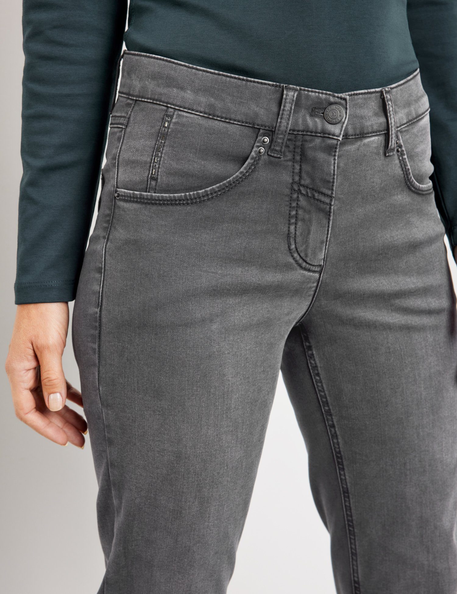 WEBER Best4me GERRY Grey Denim DENIM Stretch-Jeans MY Slim Fit ARCTIC