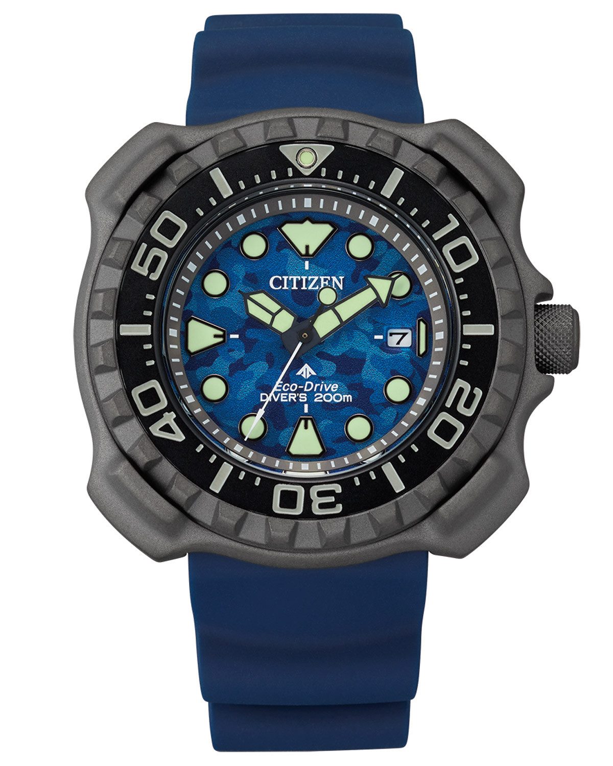 Citizen Taucheruhr Promaster Eco-Drive Herren-Titan Blau