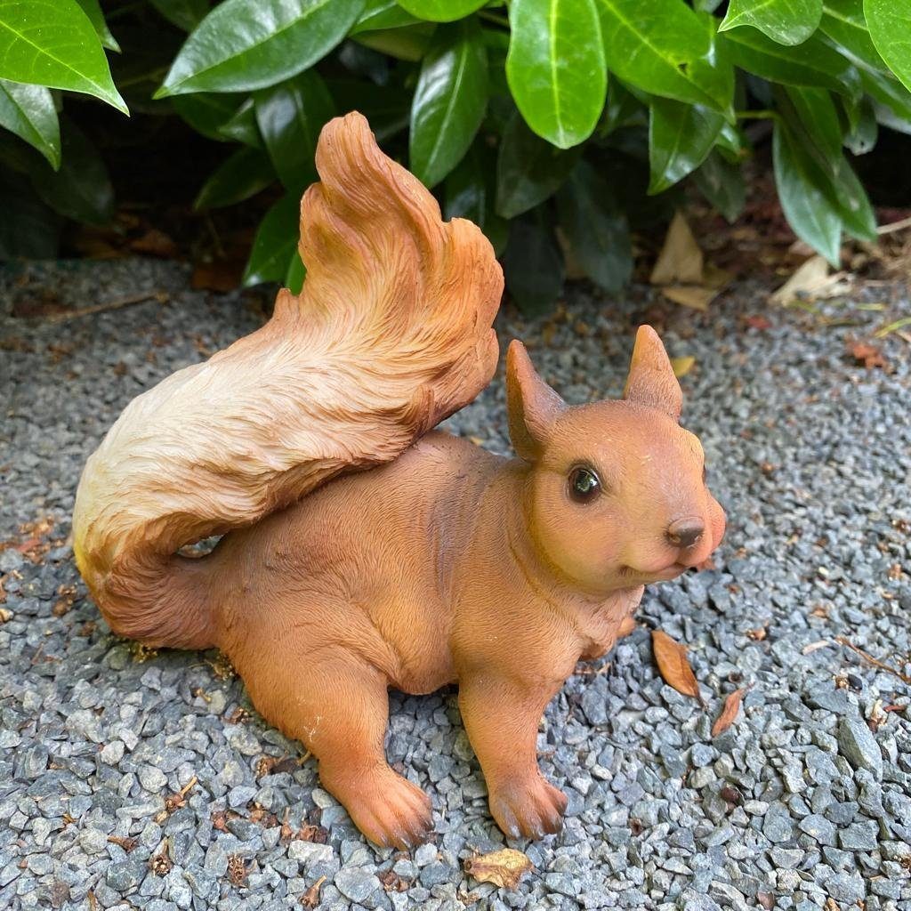 Aspinaworld Gartenfigur Neugierige Eichhörnchen Figur 17 cm wetterfest