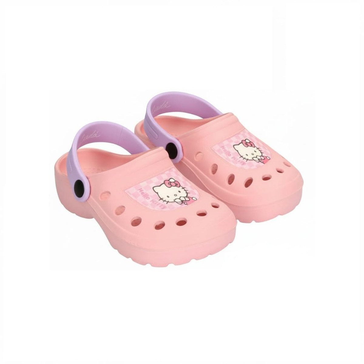 Hello Kitty Kinder Badeschuhe wassergeeignet und leicht für Urlaub und Schwimmbad Clog (Set)