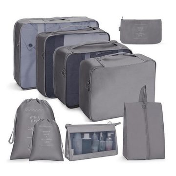 CALIYO Kofferorganizer Packwürfel Set 9-teilige, Multifunktionale Koffer, Kofferorganizer (9-tlg), Aus hochwertigem Nylongewebe gefertigt