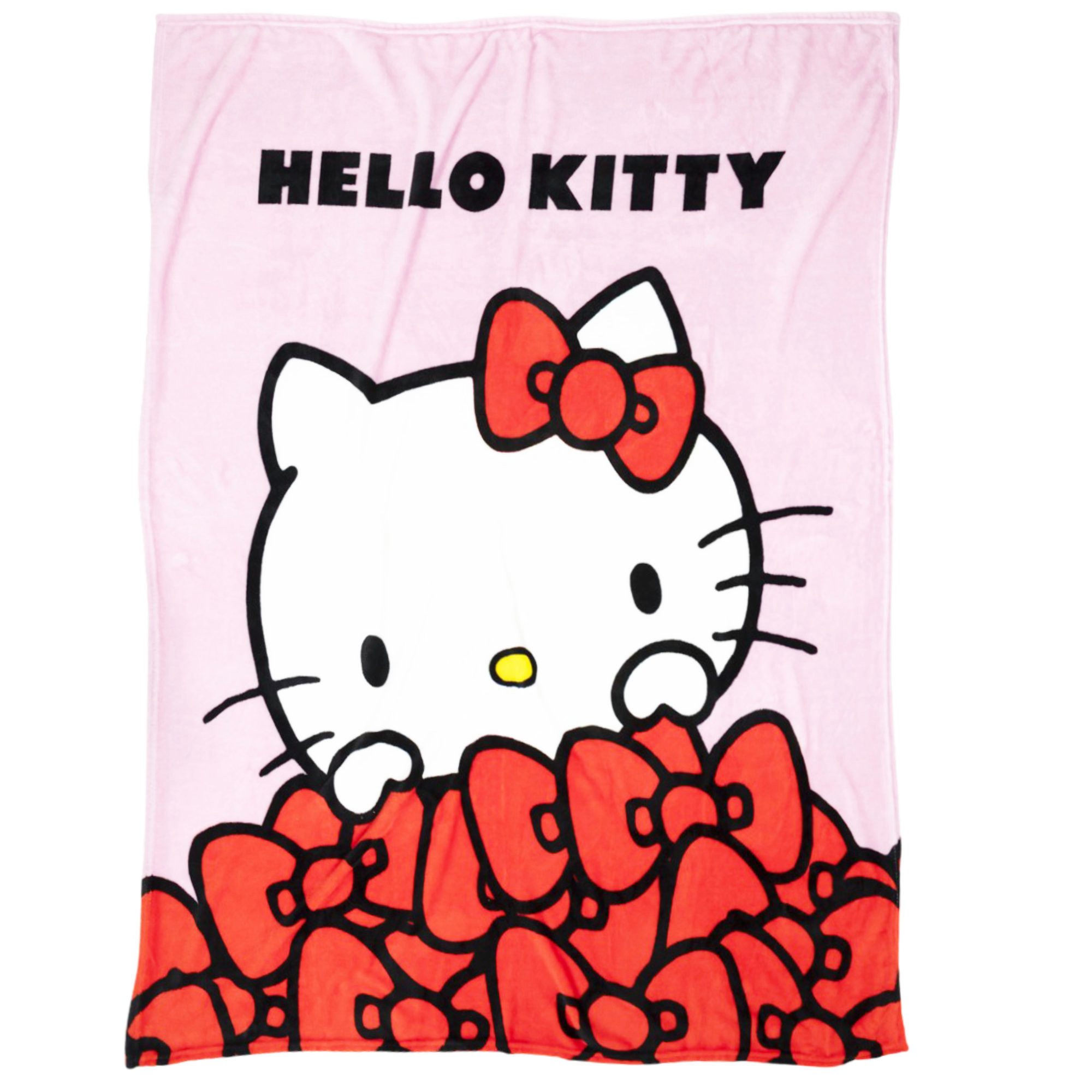 Wohndecke Hello Kitty Flanell Decke warme XL Kuscheldecke 130x160 cm, Hello Kitty