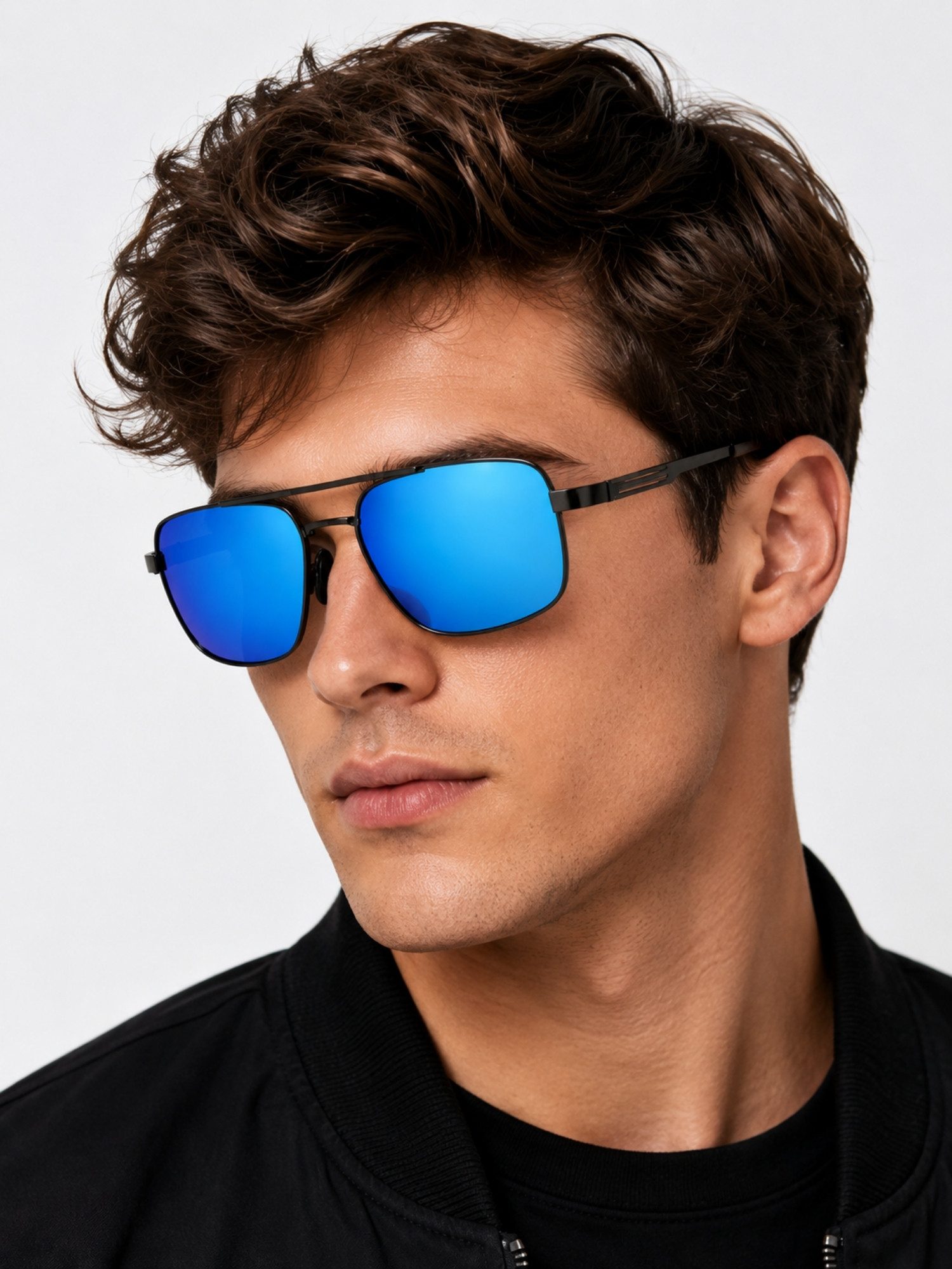 ANTALUX Sonnenbrille Polarisierte Sonnenbrille Herren/Damen, UV 400 Pilotenbrille mit Etui Unisex, Polarisierte Gläser, Inklusive Etui und Reinigungstuch