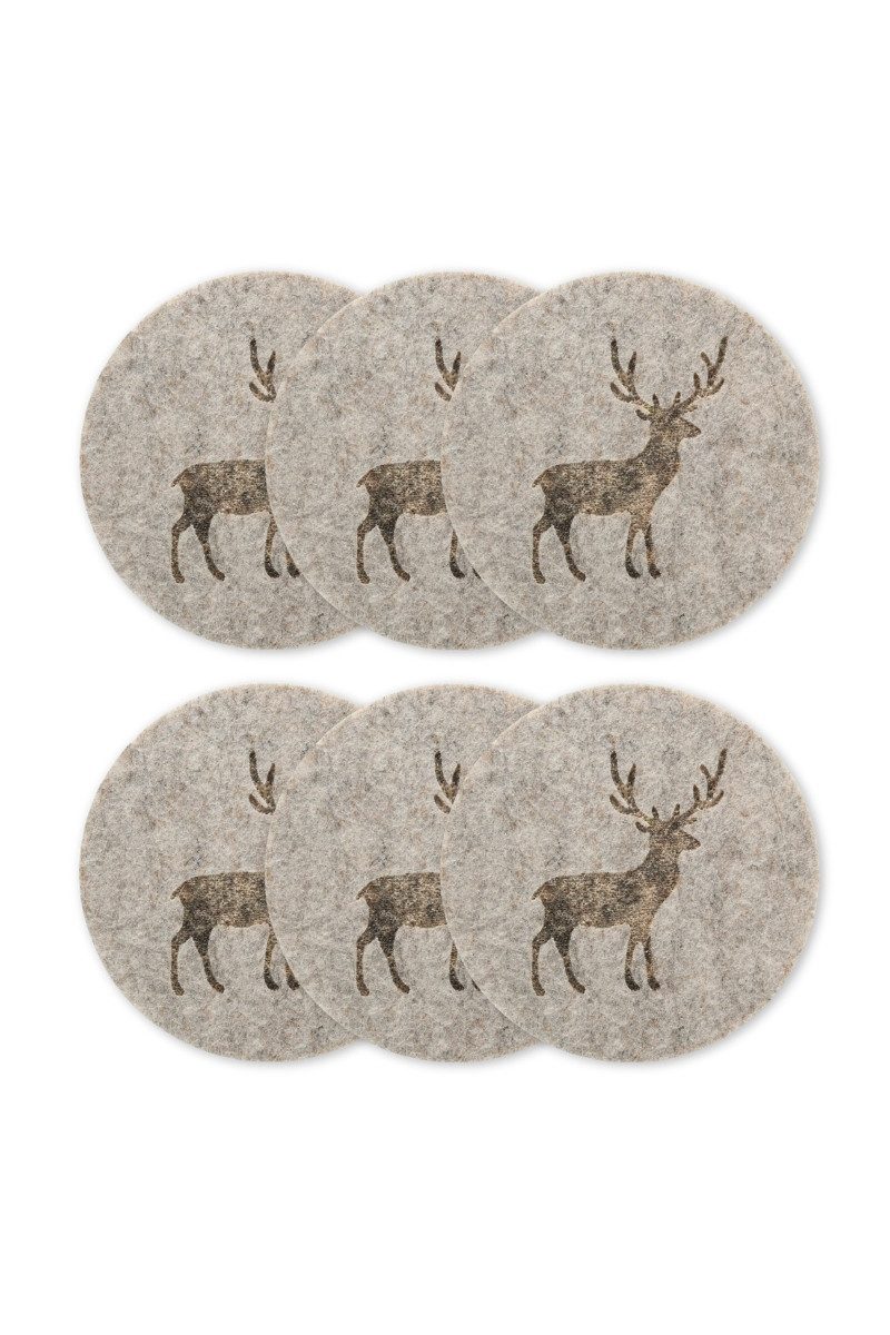 Platzteller Untersetzer - TJARK HIRSCH - beige