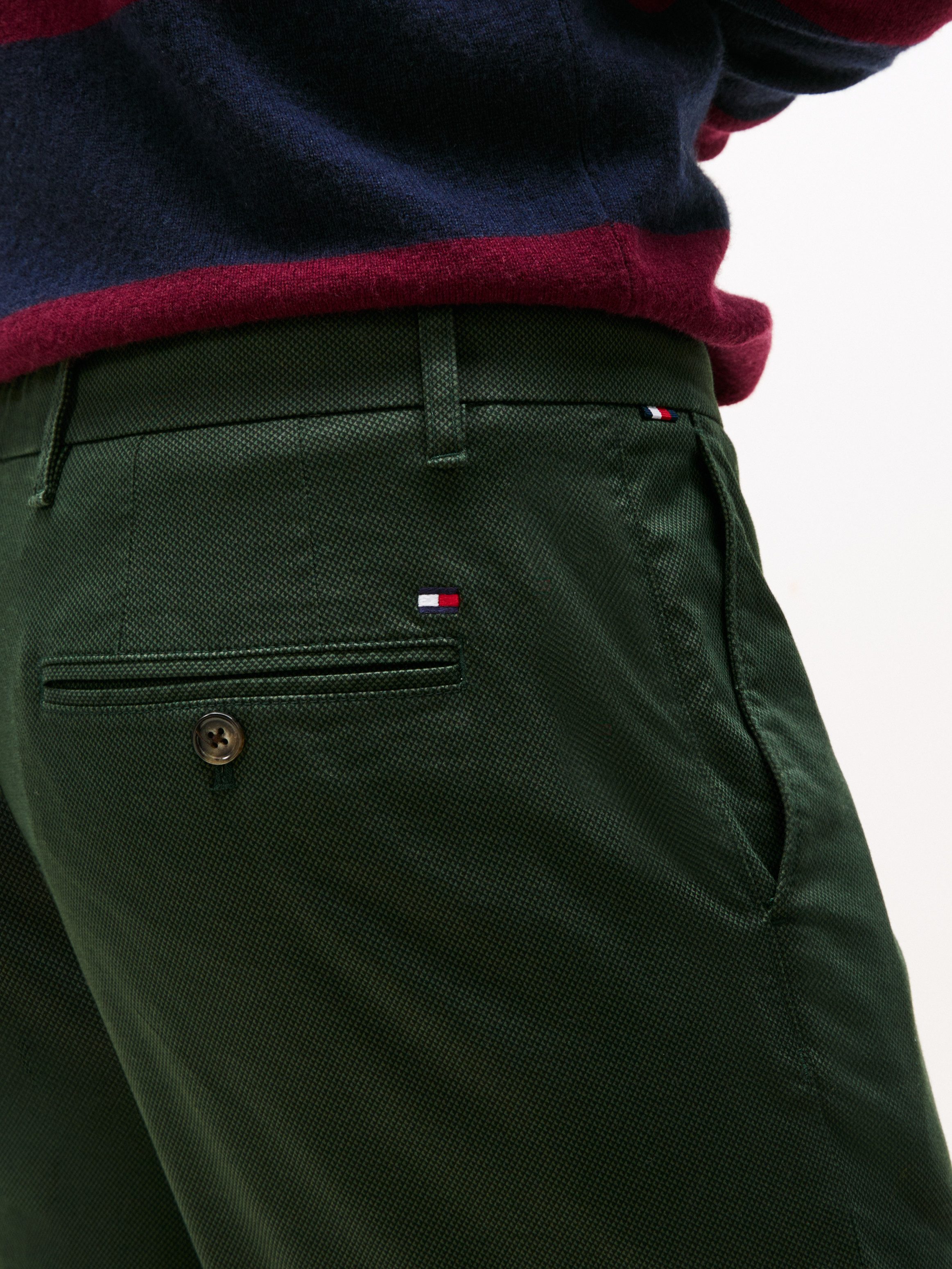 Tommy Hilfiger Chinohose DENTON PRINTED STRU Straight Leg Fit, Baumwollstre günstig online kaufen