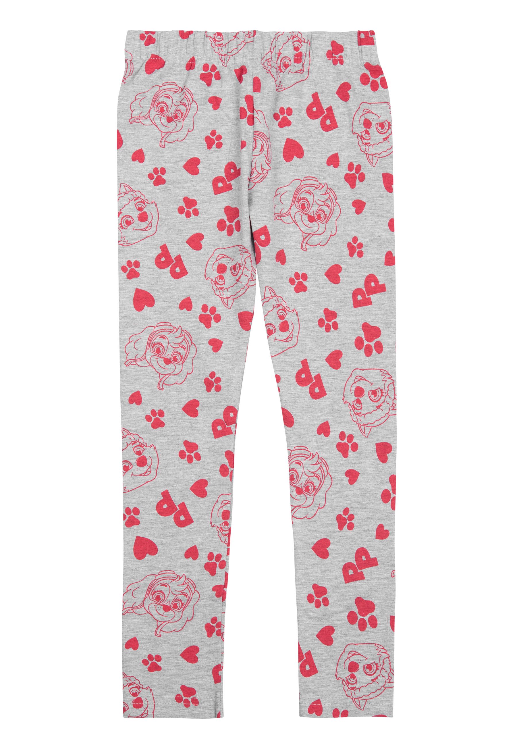 Leggings Paw Patrol Leggings Mädchen - Skye Leggins Hose Sporthose Grau Rot