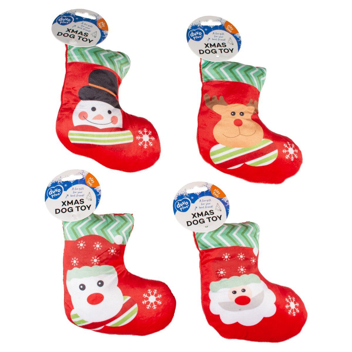 DUVO+ Tierkuscheltier Hundespielzeug Xmas Socke aus günstig online kaufen