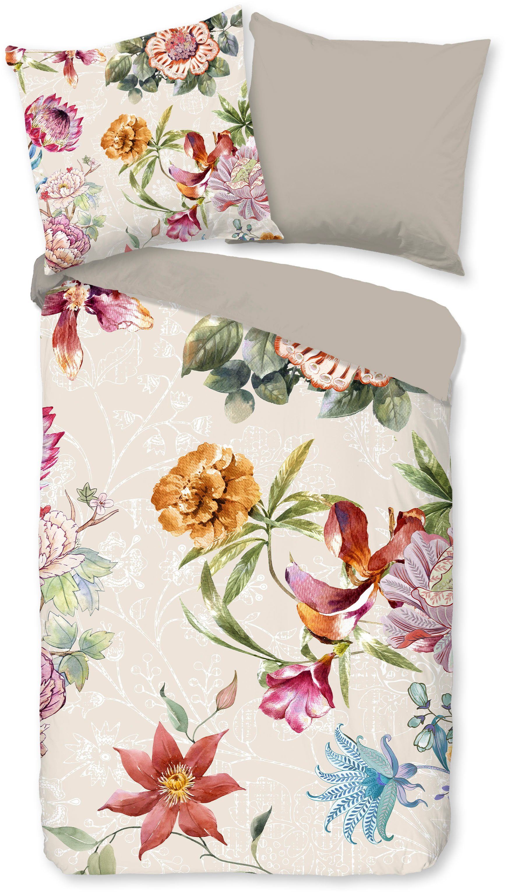 good morning Wendebettwäsche »Fera«, Biber, 135x200, Warm, Weich, Wendeopti günstig online kaufen