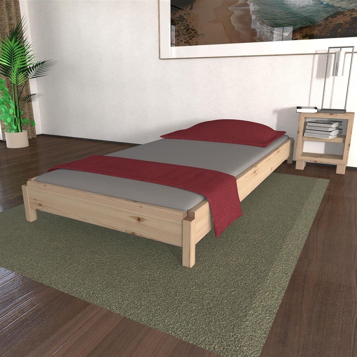 TUGA-Holztech Massivholzbett Stapelbett 70 x 140 günstig online kaufen