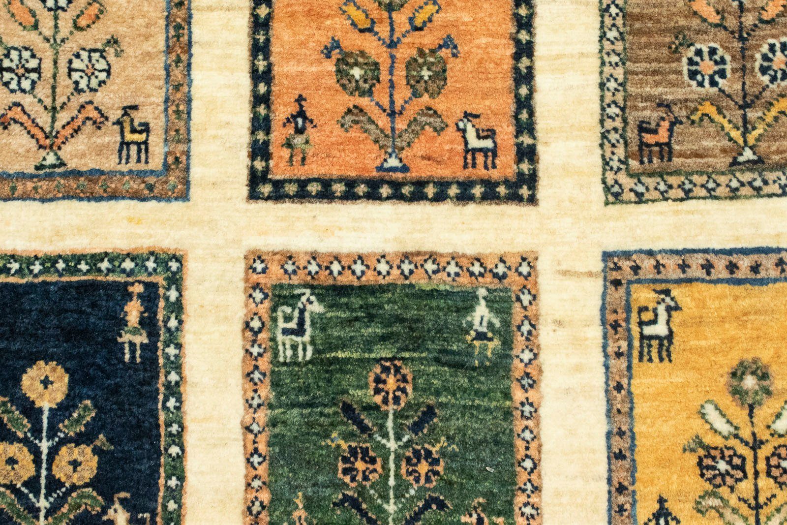 Ghashghai morgenland, 8 handgeknüpft Teppich handgeknüpft mehrfarbig, Wollteppich rechteckig, Höhe: mm,
