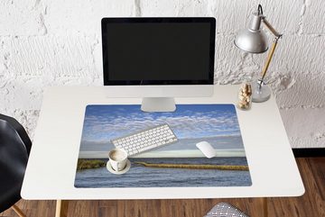 MuchoWow Gaming Mauspad Friesland - Luft - See (1-St), Büro für Tastatur und Maus, Mousepad Gaming, 90x60 cm, XXL, Großes