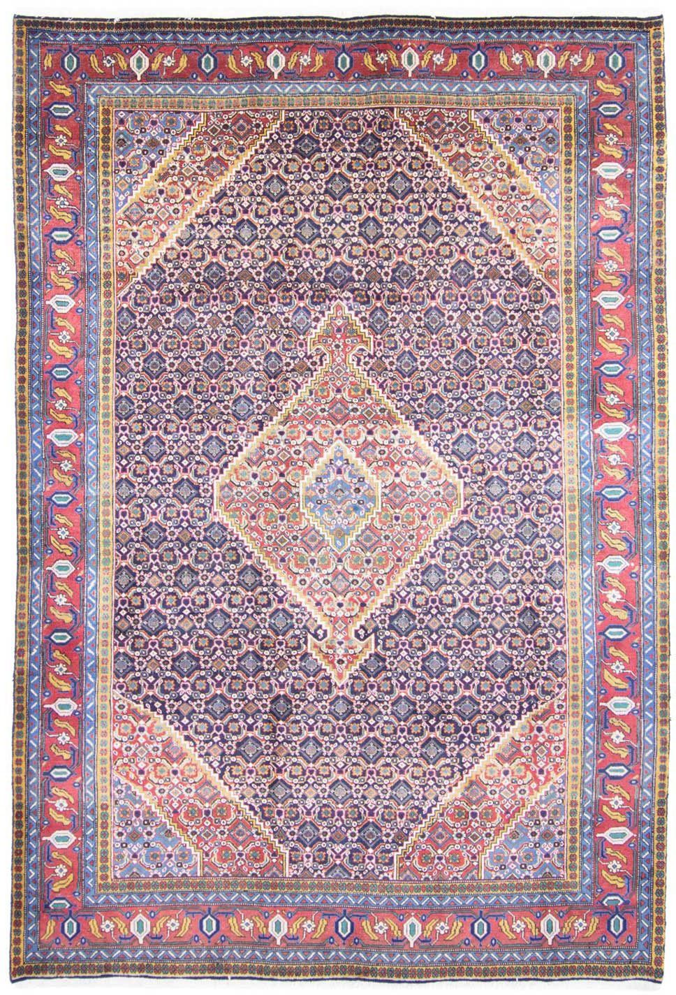 Wollteppich Ardebil Medaillon Blu 298 x 200 cm, morgenland, rechteckig, Höhe: 10 mm, Unikat mit Zertifikat