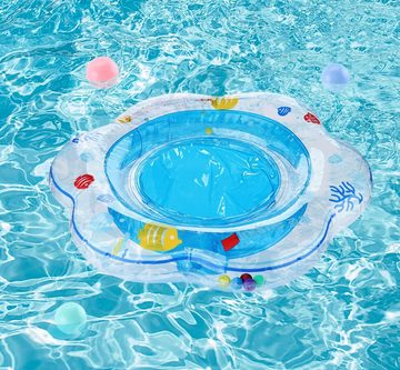 Homewit Schwimmsitz Baby Schwimmring Aufblasbarer Schwimmhilfe (Set, 1-tlg., 1 St. Luftpumpe + 3 St. Bällebad), für Kleinkinder ab 6 Monate bis 3 Jahre