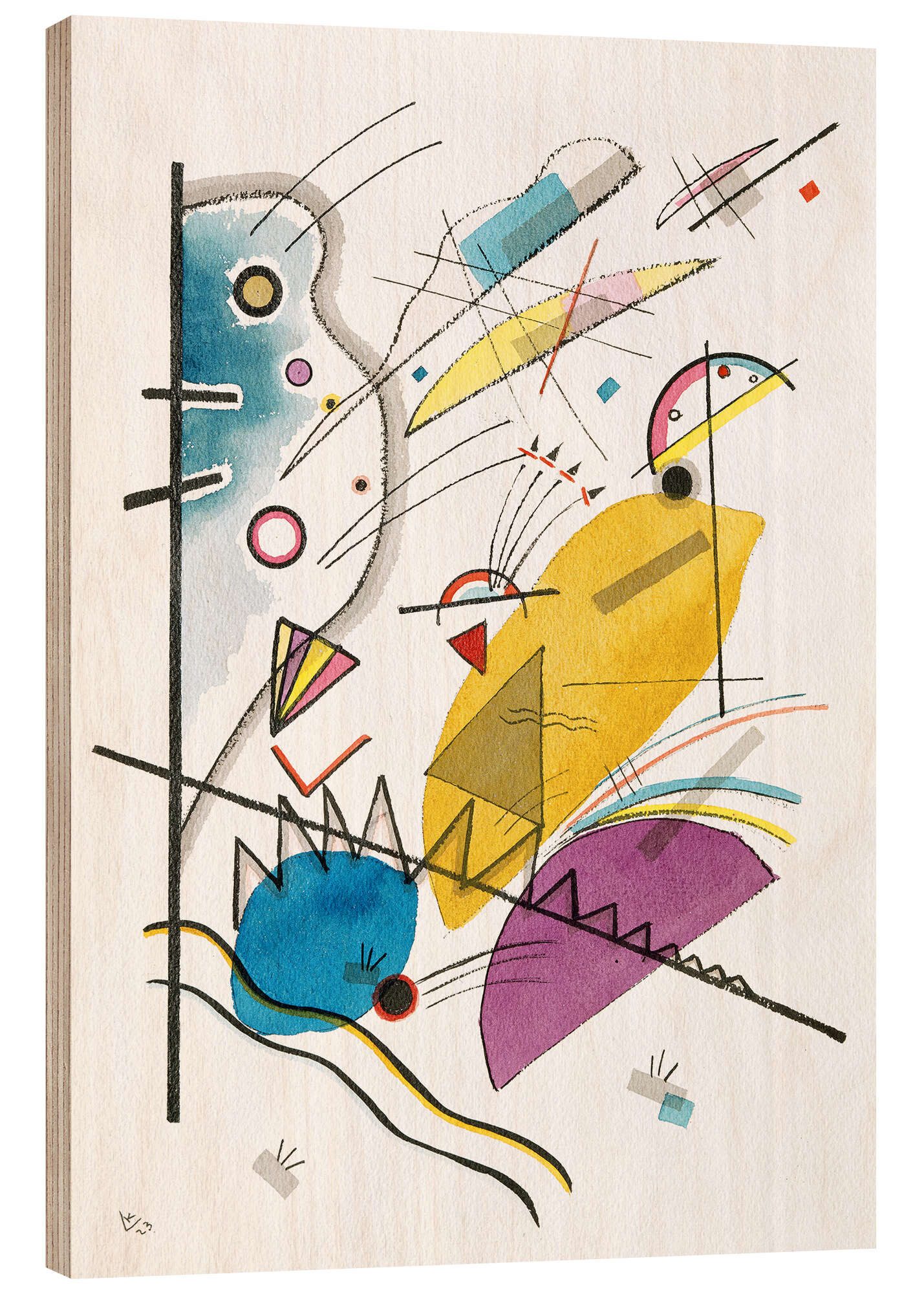 Holzbild Wassily Kandinsky
