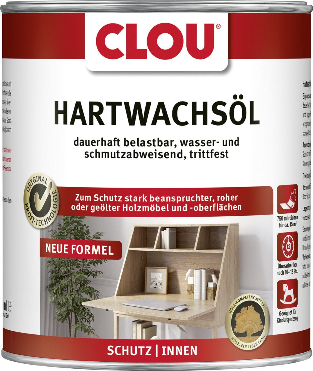 CLOU Hartholzöl Clou Hartwachs Öl 750 ml farblos