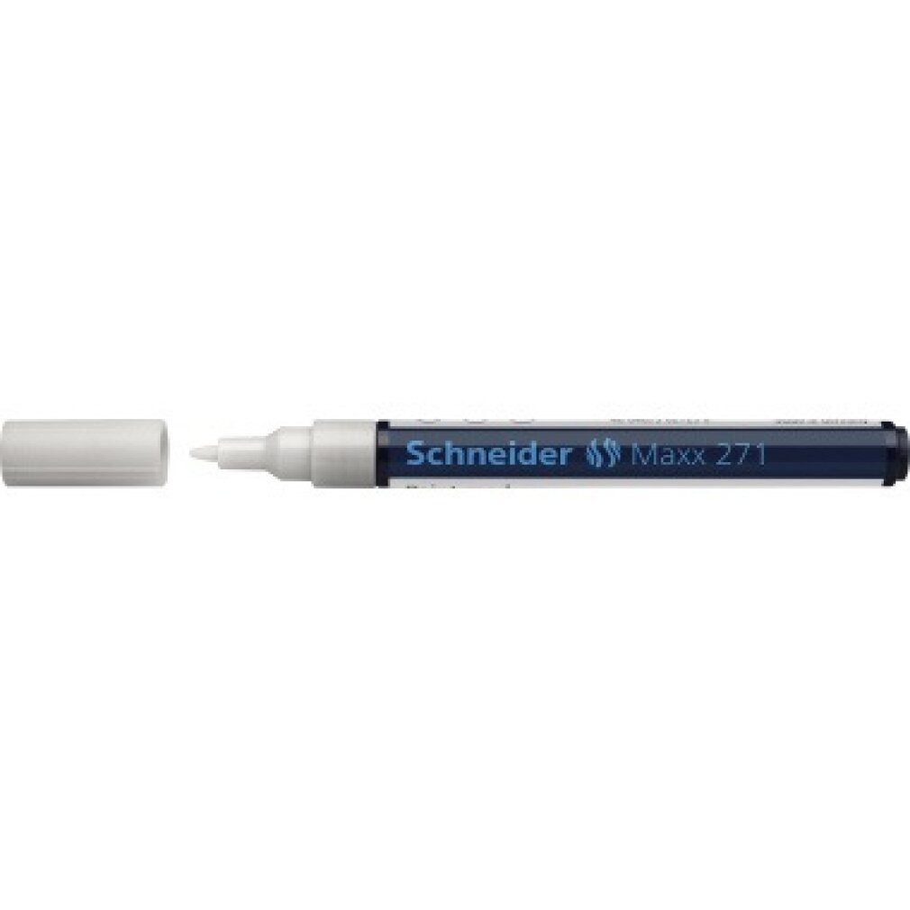 Schneider Permanentmarker Marker Lackmarker Maxx 271 127149 1-2 1-2mm weiß
